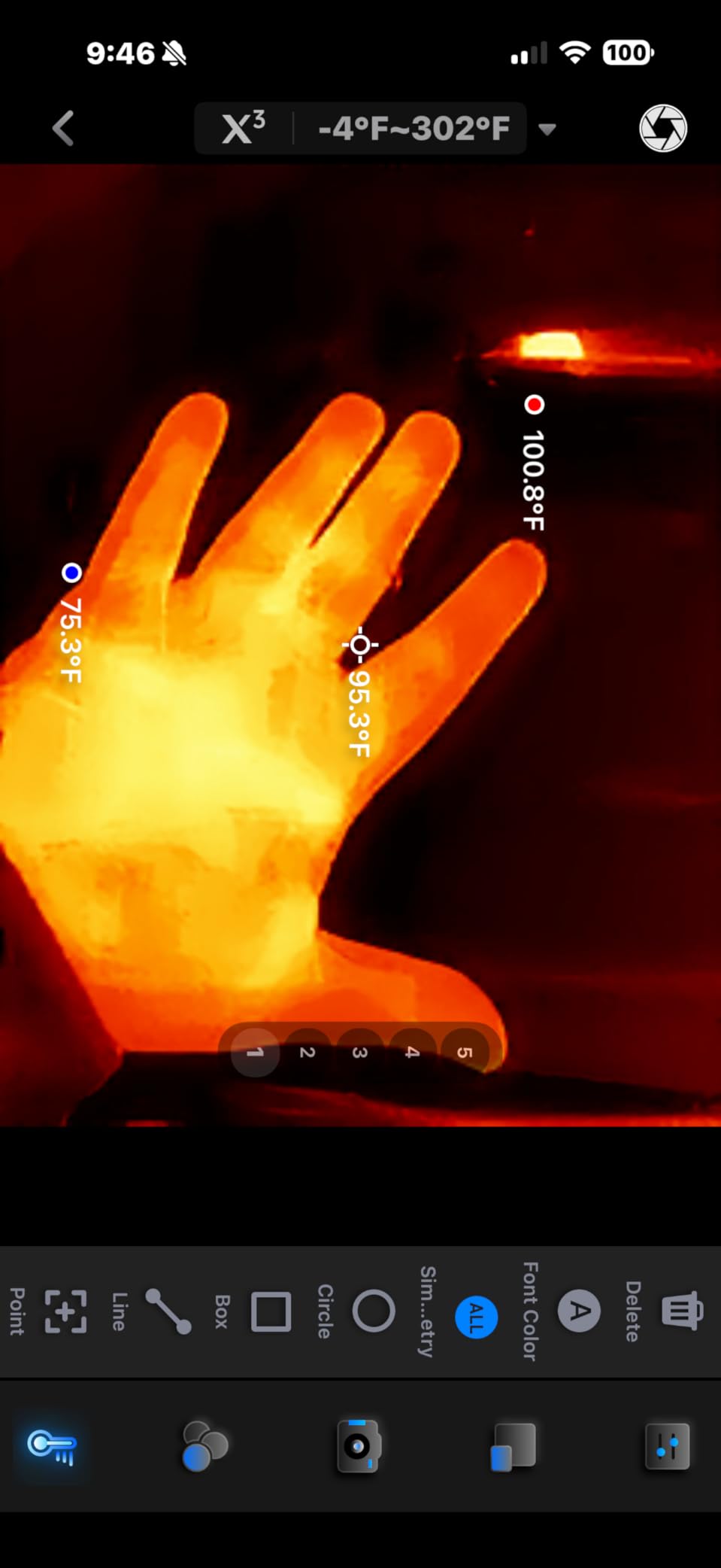 Thermal Master P1 - Thermal Camera for Type-C iPhone & Android, 320x240 Super IR Resolution Infrared Imager w/Spot Tracker, 15x Zoom, 3.6℉ Accuracy, -4℉ to 1112℉ High Temp, Work for Home Inspection Customer Review Thermal Master P1 - Thermal Camera for Type-C iPhone & Android, 320x240 Super IR Resolution Infrared Imager w/Spot Tracker, 15x Zoom, 3.6℉ Accuracy, -4℉ to 1112℉ High Temp, Work for Home Inspection - Customer Photo 2