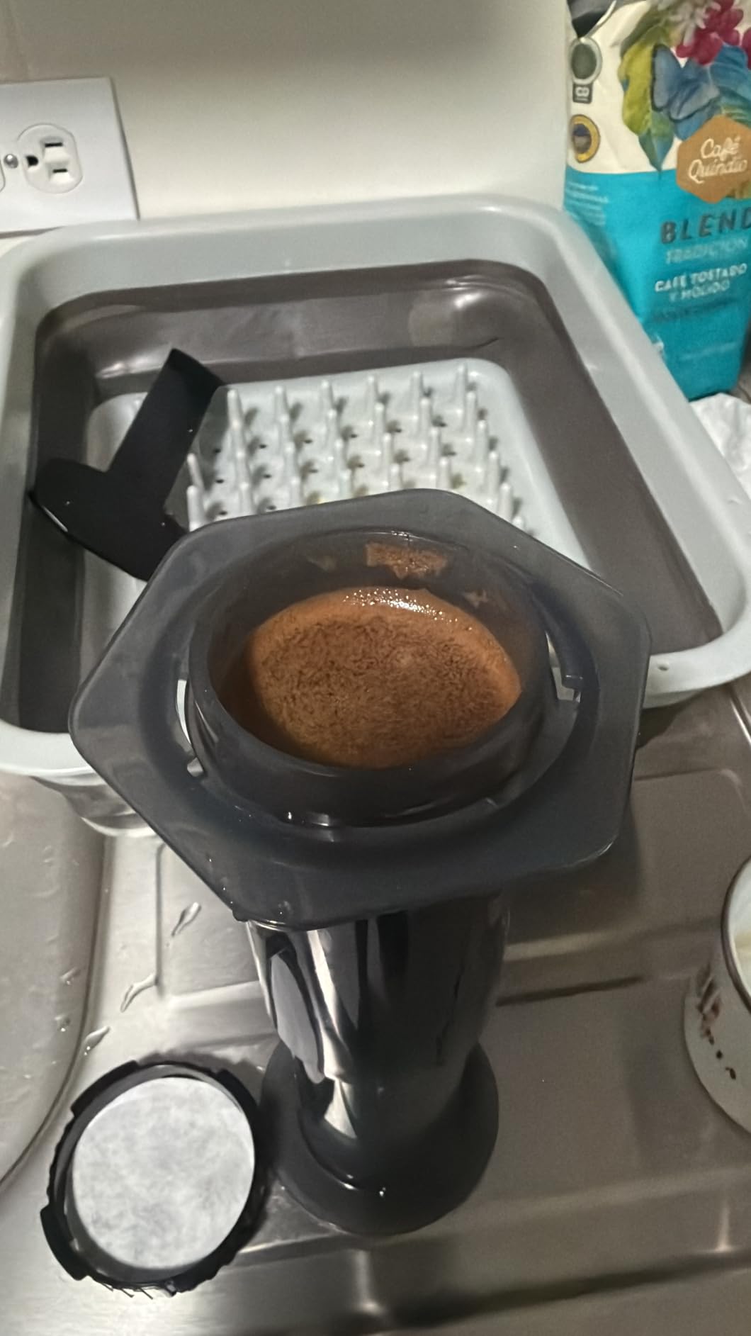 AeroPress Original Coffee Press - All-in-One French Press, Pour-Over & Espresso Style Manual Brewer, 2 Min Brew for Less Bitterness, More Flavor, Small Portable Coffee Maker, Travel & Camping - Customer Photo 1