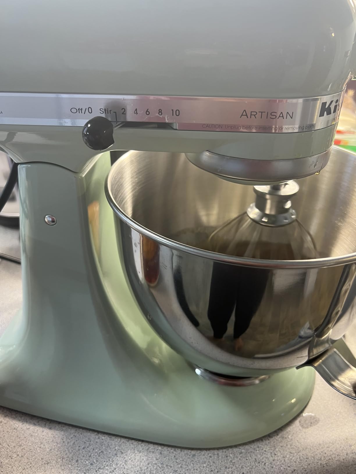 KitchenAid Artisan Series 5 Quart Tilt Head Stand Mixer with Pouring Shield KSM150PS, Contour Silver Customer Review KitchenAid Artisan Series 5 Quart Tilt Head Stand Mixer with Pouring Shield KSM150PS, Contour Silver - Customer Photo 1
