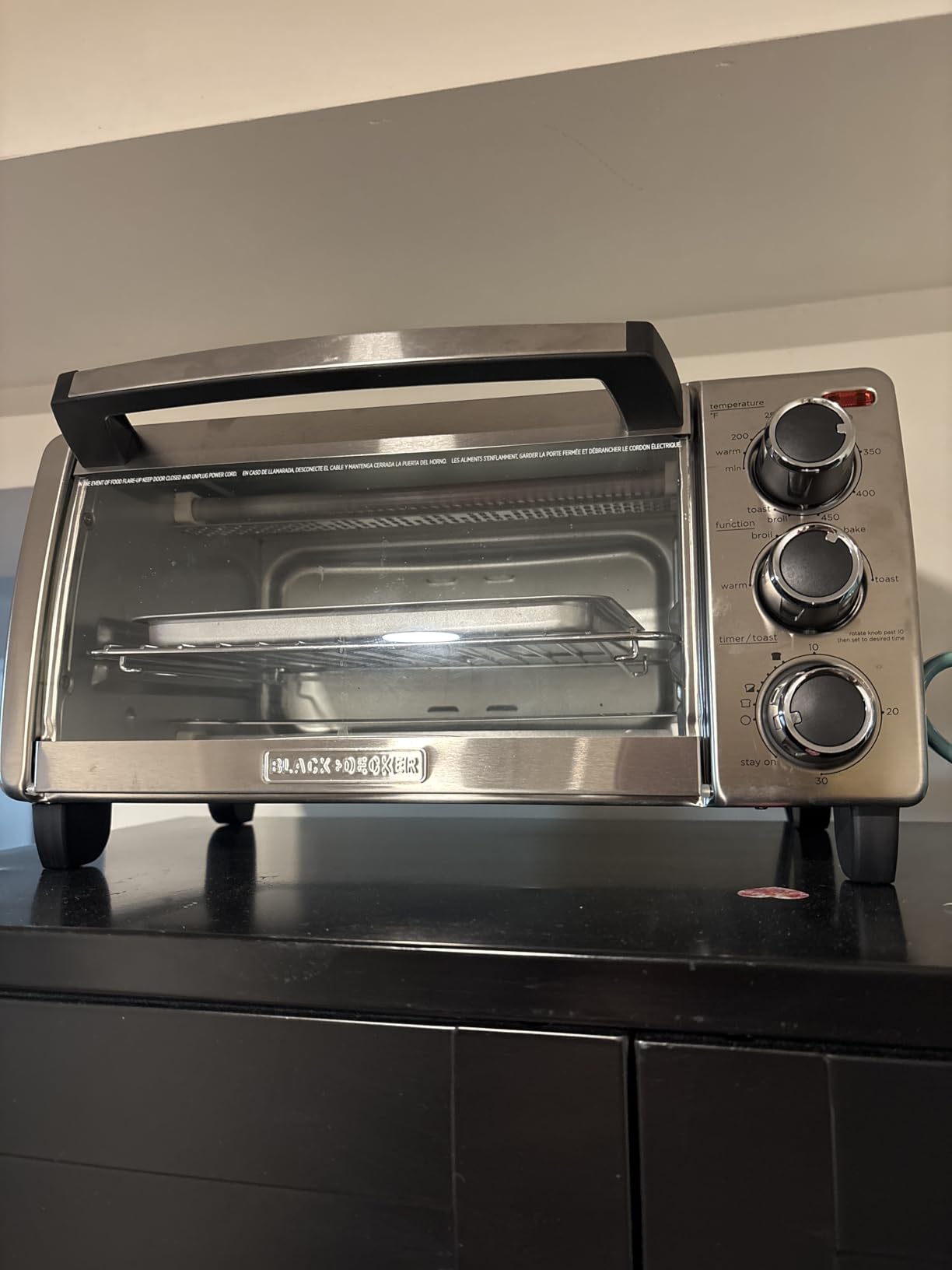 BLACK+DECKER TO1313SBD Toaster Oven, 15.47 Inch, Silver - Customer Photo 5