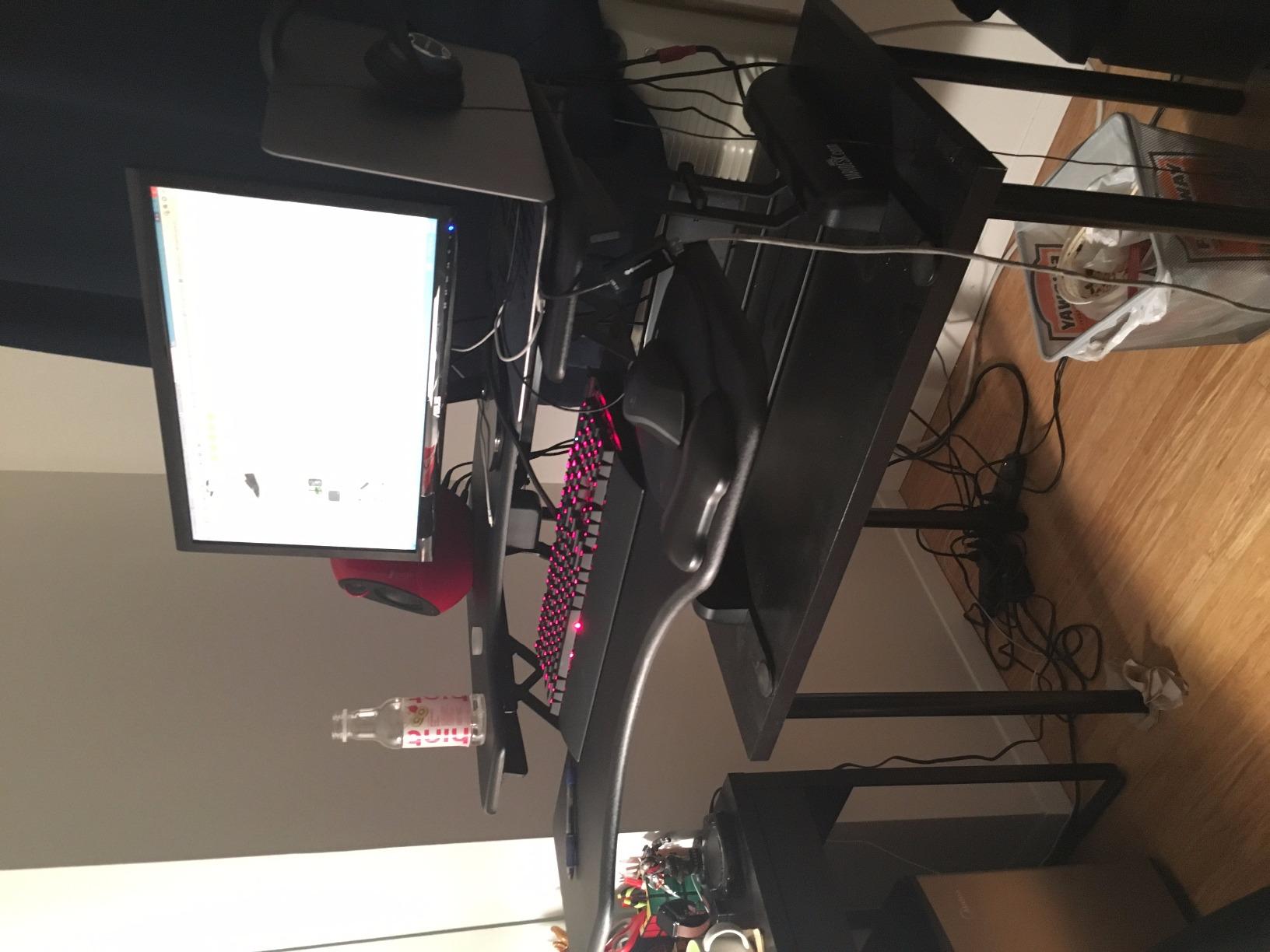 Vari VariDesk Pro Plus 36 - Adjustable Desk Converter with 11 Height Settings - Laptop Sit Stand Desk Riser for Home Office, Table Tops, Workspace - Fully Assembled with Spring Loaded Lift - Black - Customer Photo 3