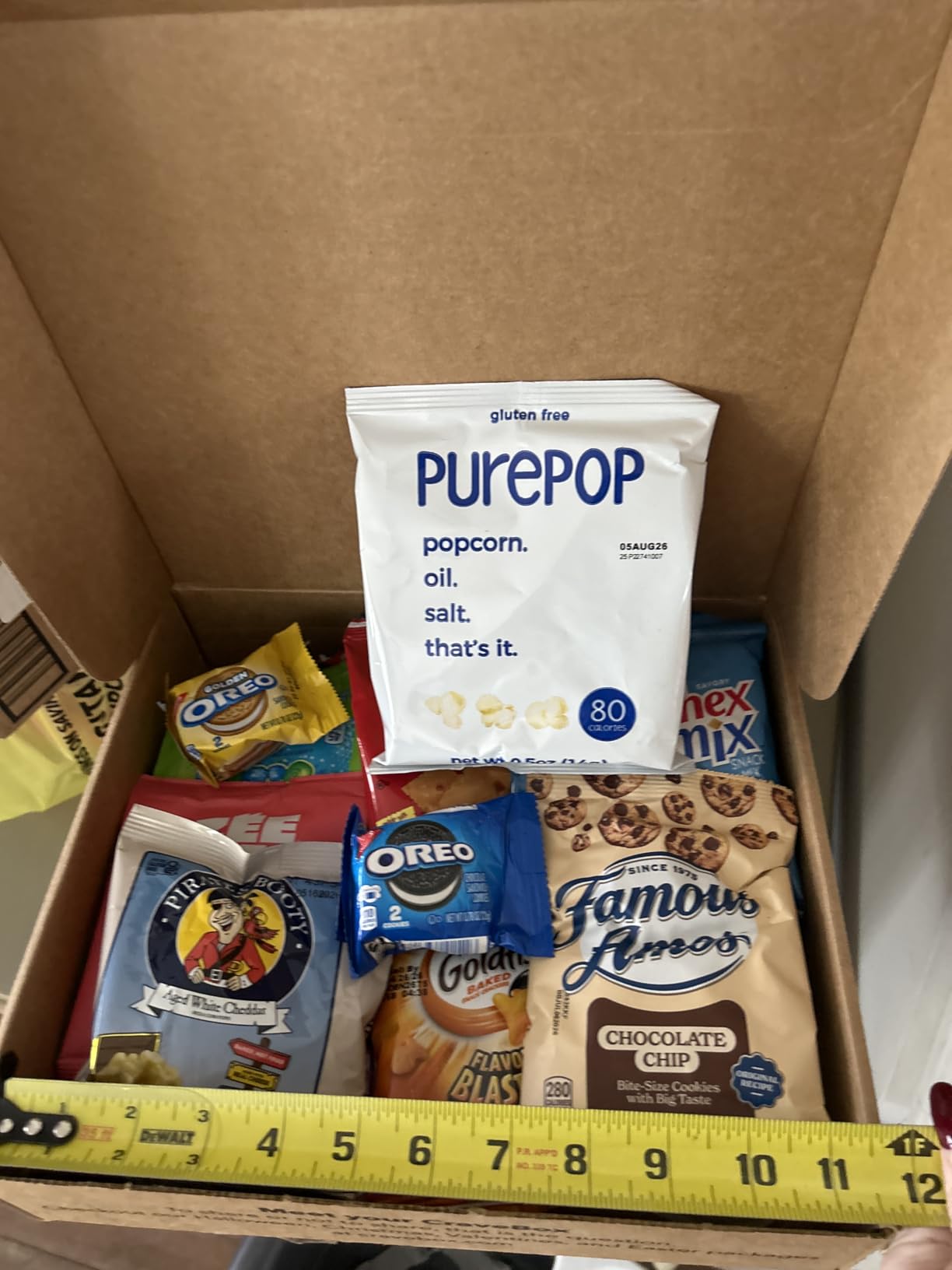 CRAVEBOX Snacks Box Variety Pack Care Package (45 Count) Valentines Treats Gift Basket Adults Kids Grandkids Guys Girls Women Men Boyfriend Birthday Cookies Chips College Student Office School - Customer Photo 4