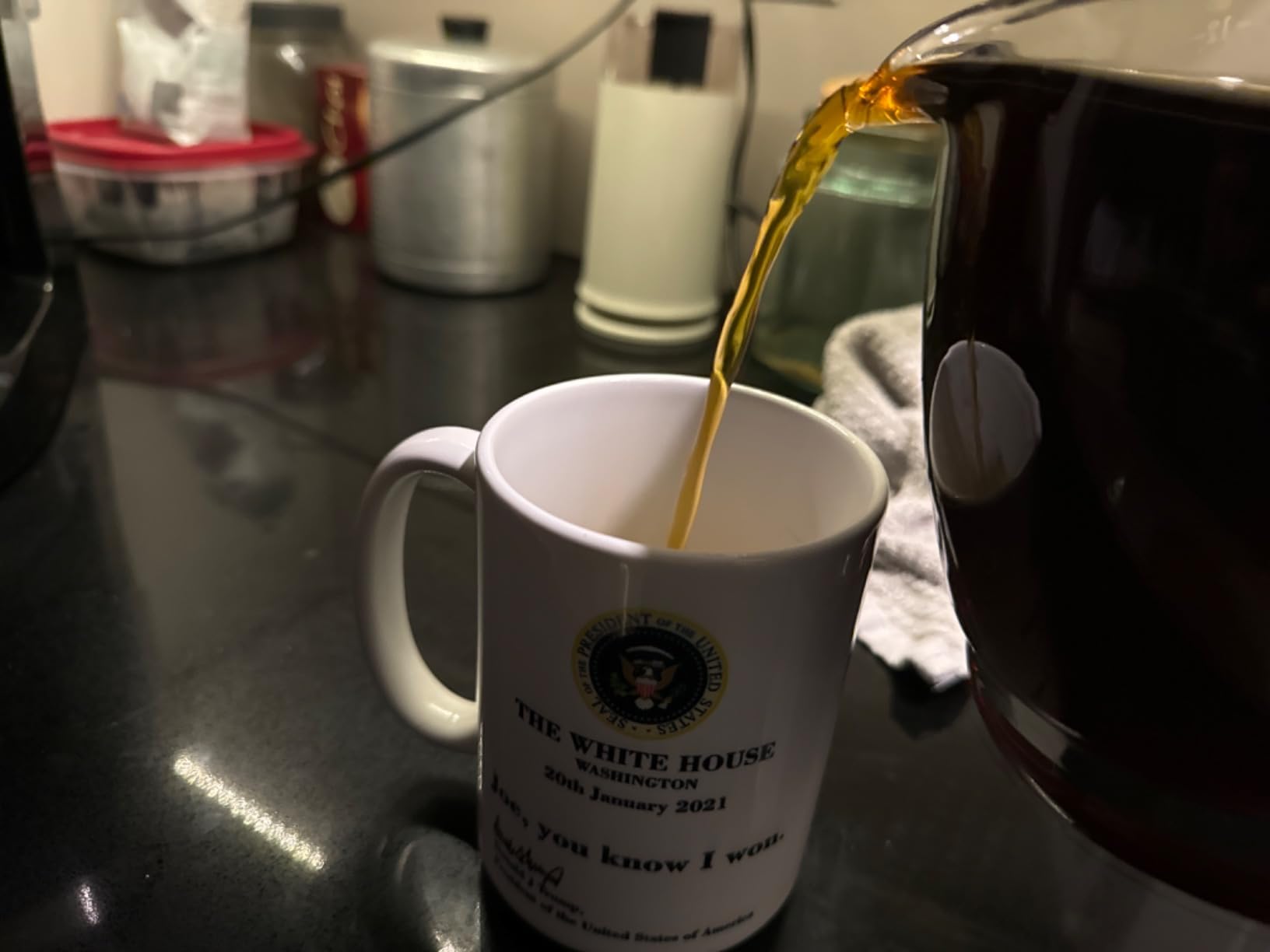 Hamilton Beach 12 Cup Programmable Drip Coffee Maker, Brew Options, Glass Carafe (46299), Black with Stainless Accents - Customer Photo 4
