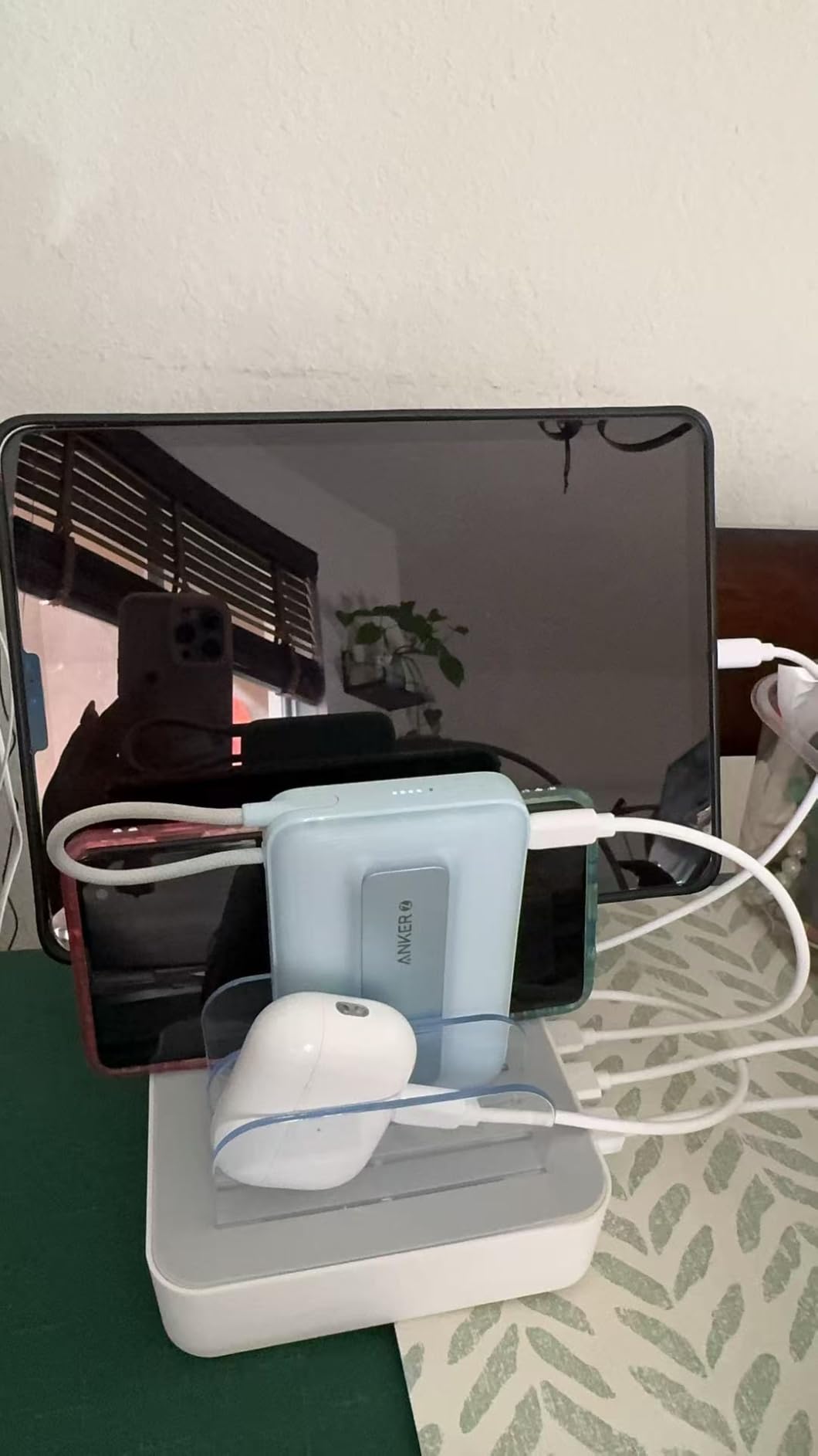 MSTJRY Charging Station for Multiple Devices : 5 Port Multi USB-A Charger Stations Multi-Device Organizer Charging Dock Designed for iPhone iPad Cell Phone Tablets (7 Short Cables Included) Customer Review MSTJRY Charging Station for Multiple Devices : 5 Port Multi USB-A Charger Stations Multi-Device Organizer Charging Dock Designed for iPhone iPad Cell Phone Tablets (7 Short Cables Included) - Customer Photo 2