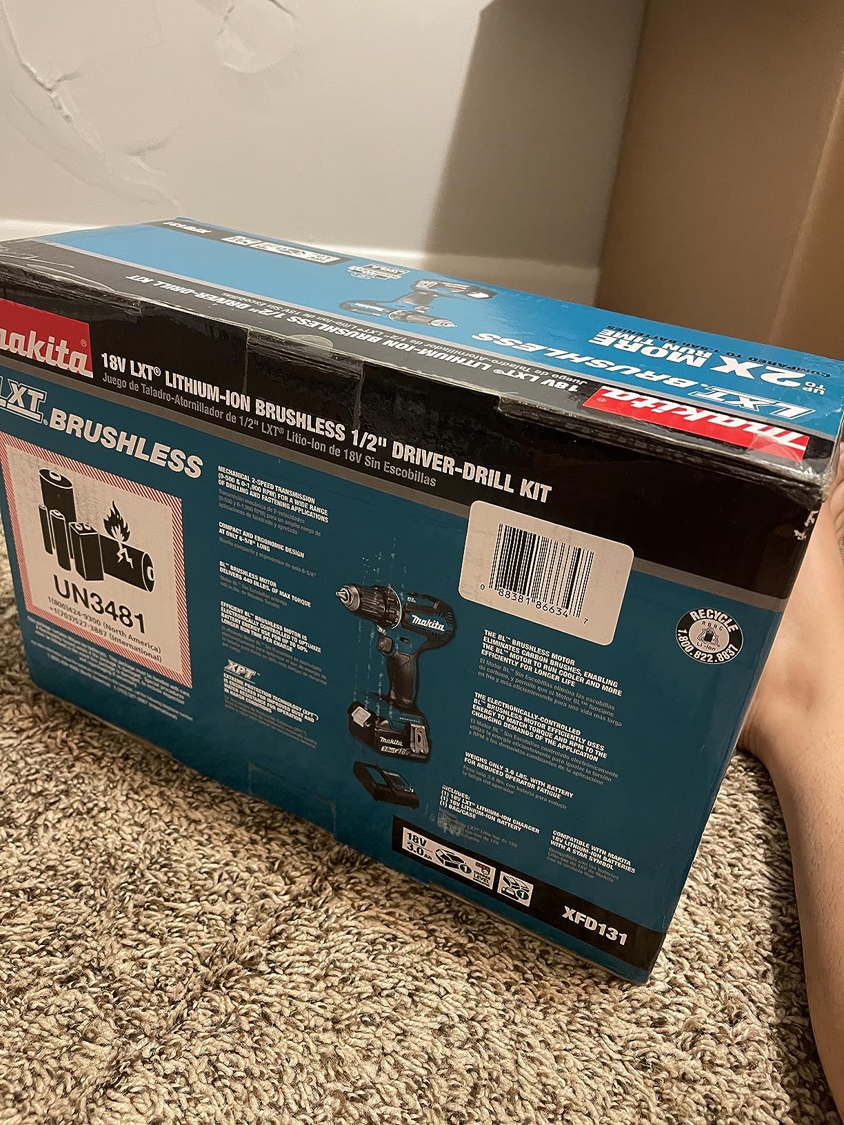 Makita XFD131 18V LXT® Lithium-Ion Brushless Cordless 1/2 Makita XFD131 18V LXT® Lithium-Ion Brushless Cordless 1/2