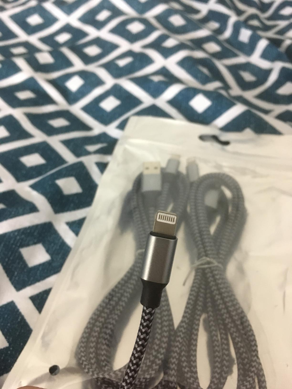 YUNSONG iPhone Charger [MFi Certified], 3Pack 6FT Nylon Braided Lightning Cable Fast Charging High Speed Data Sync USB Cord Compatible with iPhone 14 13 12 11 Pro Max XS XR X 8 7 6S 6 Plus SE - Customer Photo 2