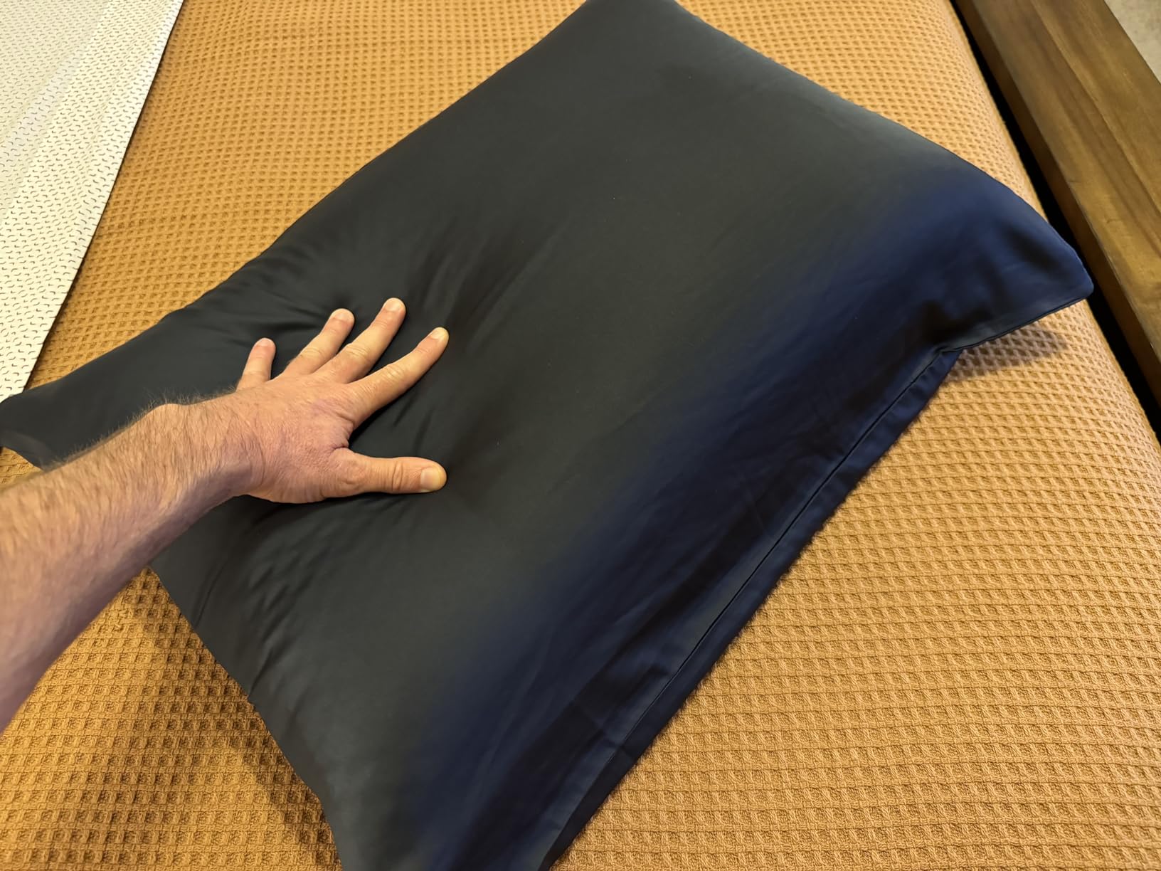 Purple Harmony Pillow - Talalay Latex Foam Cooling Pillow for Combo or Side Sleepers, 360 Hex GelFlex Grid for No-Pressure Support - Standard, Medium Feel Customer Review Purple Harmony Pillow - Talalay Latex Foam Cooling Pillow for Combo or Side Sleepers, 360 Hex GelFlex Grid for No-Pressure Support - Standard, Medium Feel - Customer Photo 5