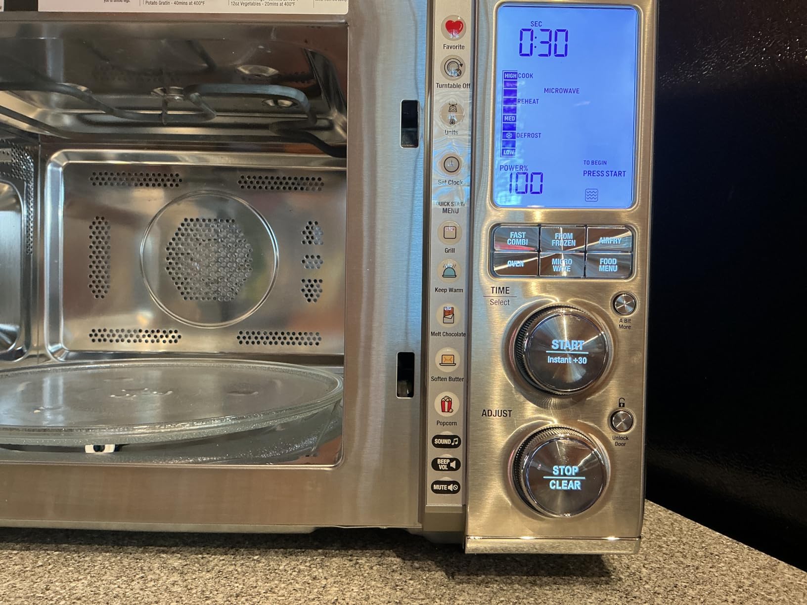 Breville BMO870BSS Combi Wave 3-in-1 Microwave, Air Fryer and Convection Oven, Brushed Stainless Steel Customer Review Breville BMO870BSS Combi Wave 3-in-1 Microwave, Air Fryer and Convection Oven, Brushed Stainless Steel - Customer Photo 2