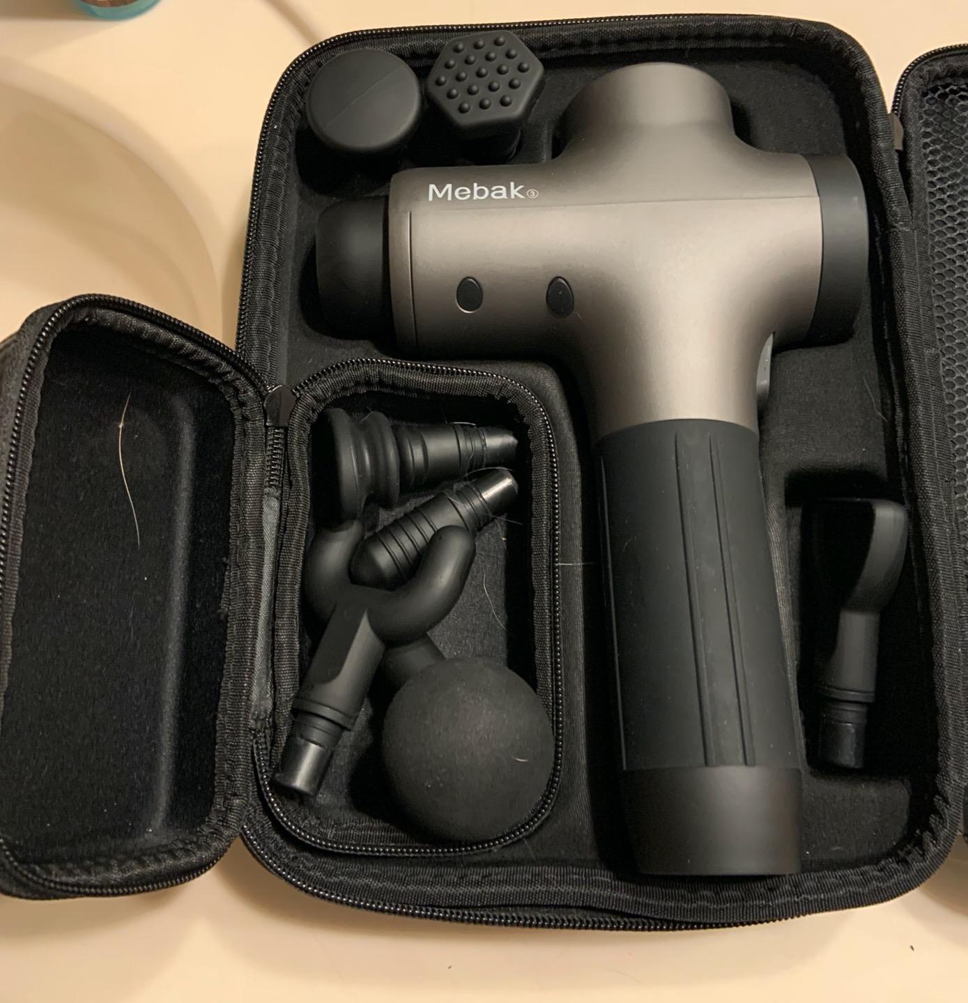 Mebak 3 Massage Gun, Massage Gun Deep Tissue for Athletes, Professional Muscle Percussion Massager, Massager for Shoulder Leg Back Body Pain Relief, Quiet Portable Sport Tool, Gifts for Him Customer Review Mebak 3 Massage Gun, Massage Gun Deep Tissue for Athletes, Professional Muscle Percussion Massager, Massager for Shoulder Leg Back Body Pain Relief, Quiet Portable Sport Tool, Gifts for Him - Customer Photo 3