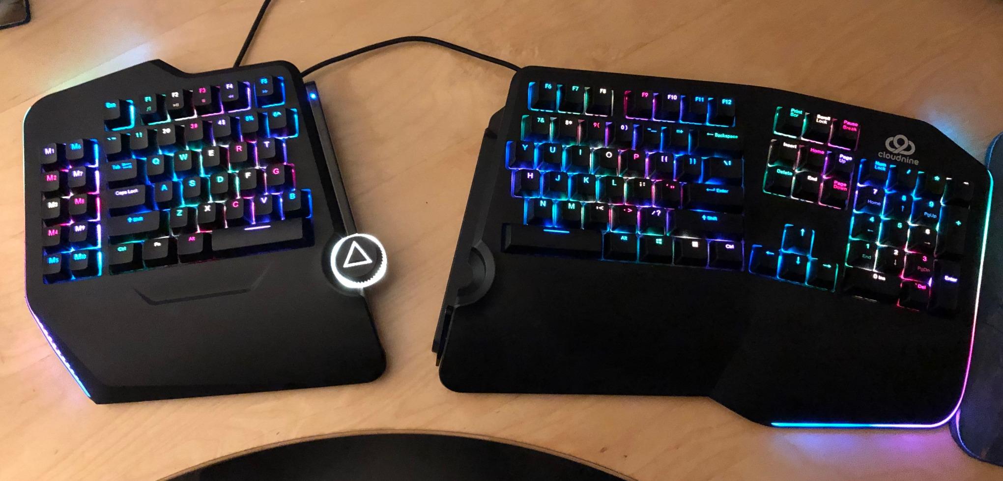 Cloud Nine C989M Ergonomic Mechanical Keyboard for PC - Kailh Tactile Brown Switches - RGB Light Up LED Backlit with USB - Ergo Split Key Board with Macro Customer Review Cloud Nine C989M Ergonomic Mechanical Keyboard for PC - Kailh Tactile Brown Switches - RGB Light Up LED Backlit with USB - Ergo Split Key Board with Macro - Customer Photo 1