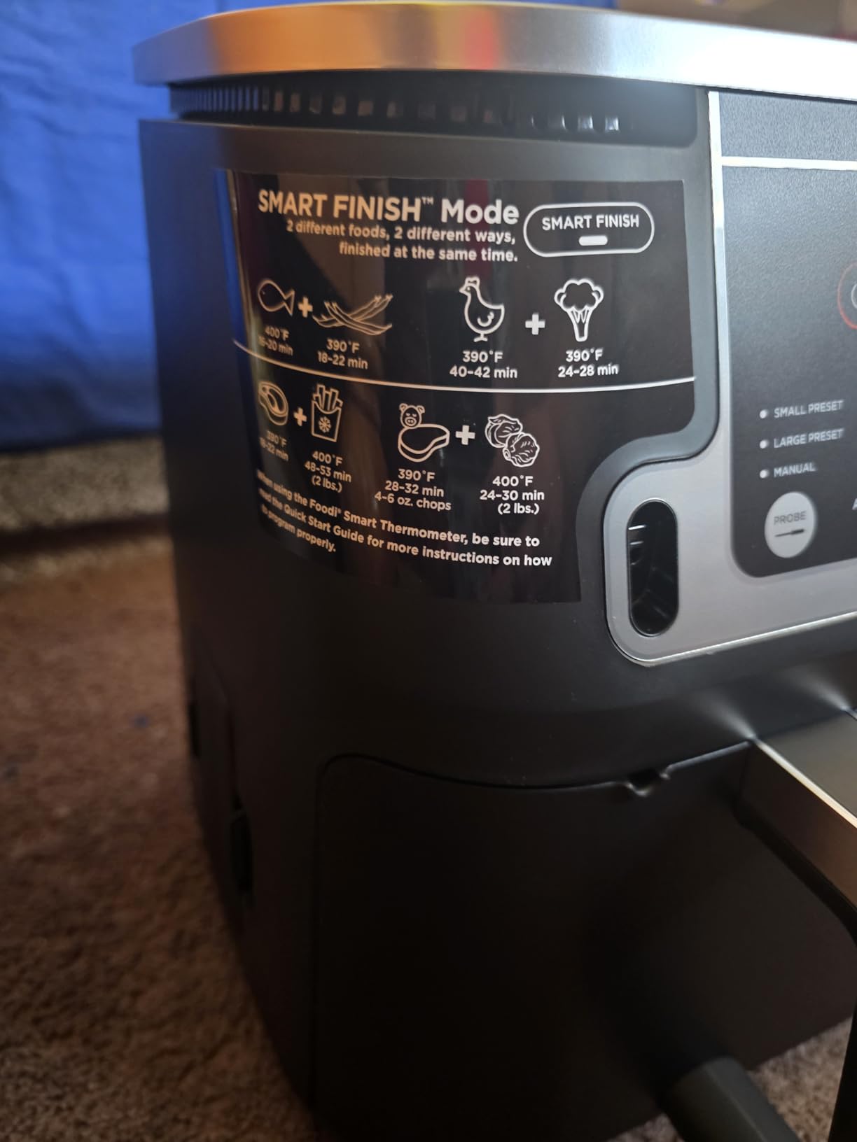 Ninja DZ201 Foodi 8 Quart 6-in-1 DualZone 2-Basket Air Fryer with Match Cook & Smart Finish Customer Review Ninja DZ201 Foodi 8 Quart 6-in-1 DualZone 2-Basket Air Fryer with Match Cook & Smart Finish - Customer Photo 1