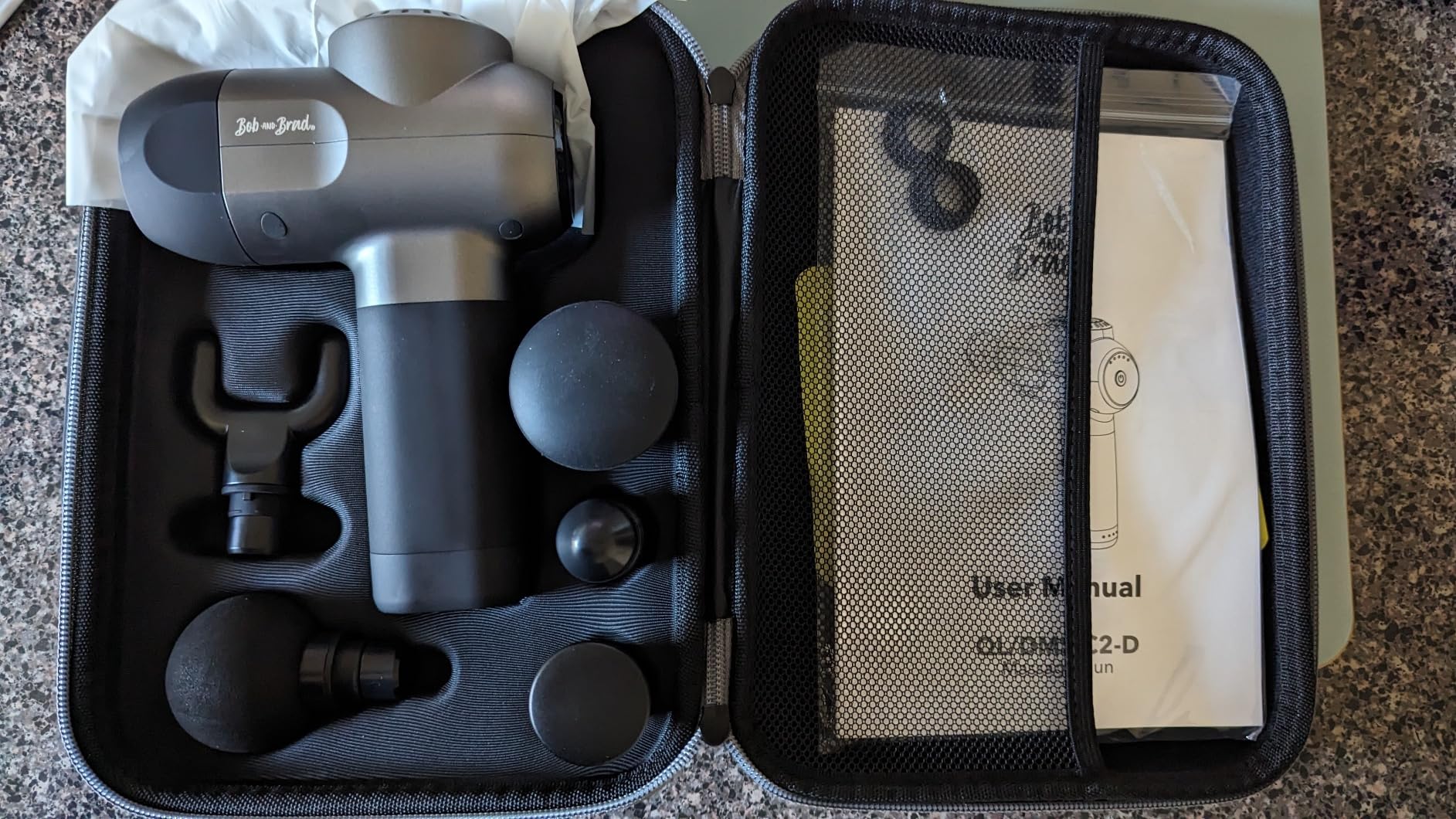 BOB AND BRAD C2 Massage Gun, FSA Eligible & HSA Approved Deep Tissue Percussion Massager Gun, Muscle Massager with 5 Speeds and 5 Heads, Electric Back Massagers for Professional Athletes Home Gym Customer Review BOB AND BRAD C2 Massage Gun, FSA Eligible & HSA Approved Deep Tissue Percussion Massager Gun, Muscle Massager with 5 Speeds and 5 Heads, Electric Back Massagers for Professional Athletes Home Gym - Customer Photo 5