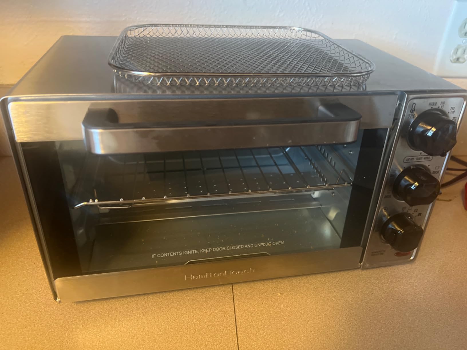Hamilton Beach Sure-Crisp Air Fryer Toaster Oven Combo, Fits 9