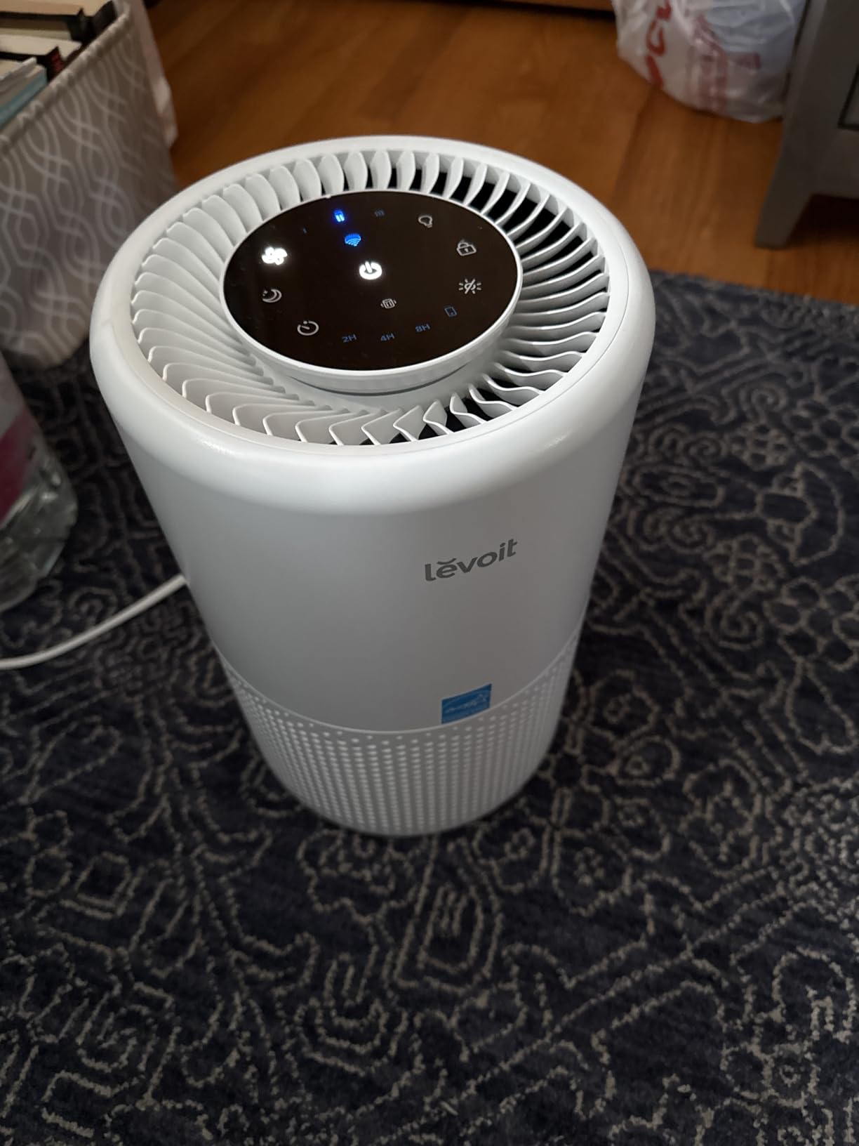 LEVOIT Air Purifier for Home Bedroom Dorm Room, Smart & Voice Control, AHAM Verifide, 3-in-1 Filter With HEPA Sleep Mode, for Pollen, Pollutants, Smoke, Dander, Dust, Core 200S-P, White Customer Review LEVOIT Air Purifier for Home Bedroom Dorm Room, Smart & Voice Control, AHAM Verifide, 3-in-1 Filter With HEPA Sleep Mode, for Pollen, Pollutants, Smoke, Dander, Dust, Core 200S-P, White - Customer Photo 2