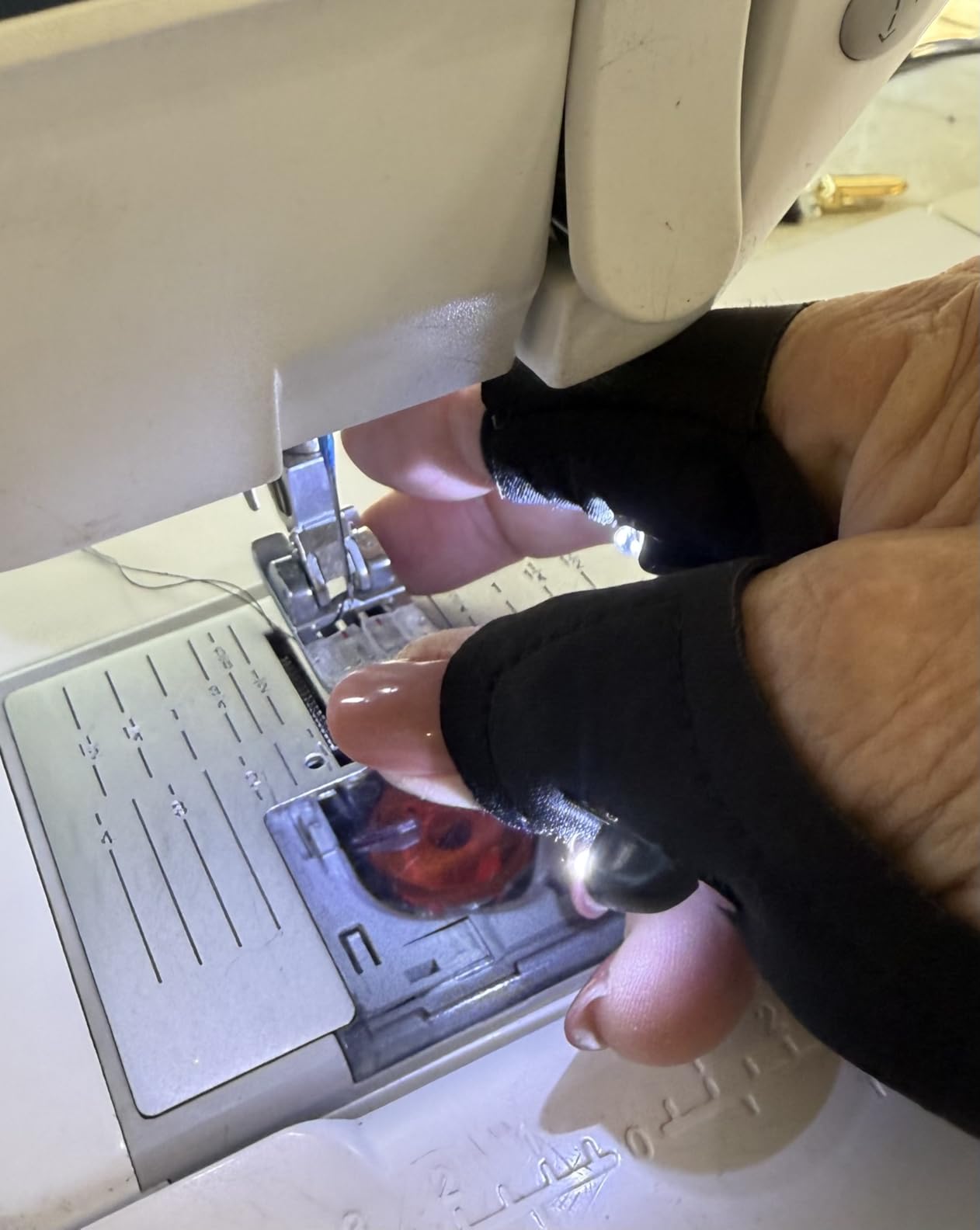 LED Flashlight Gloves, Valentines Day Gifts for Him Men Boyfriend Husband, Mens Gifts for Fathers Day Christmas Birthday, Cool Gadget Waterproof Hands-Free Finger Lights for Camping Fishing Repairing - Customer Photo 1