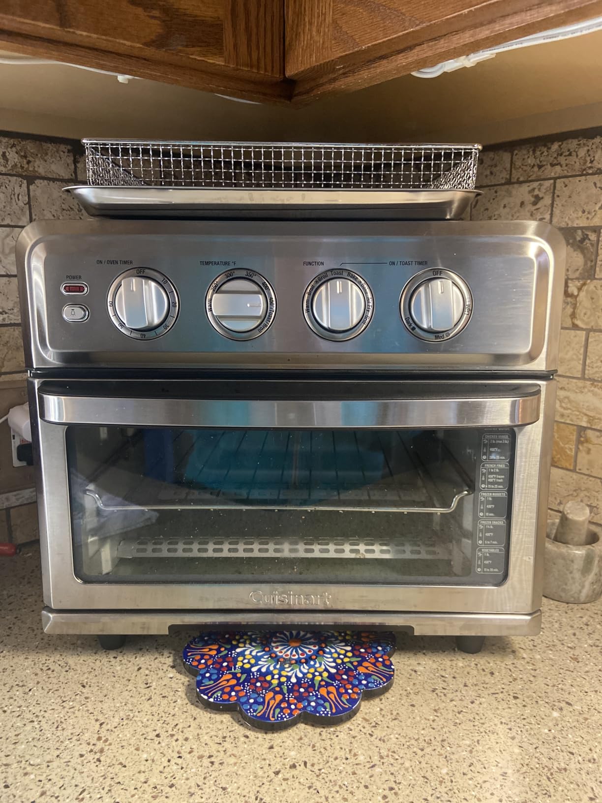 Cuisinart Air Fryer Toaster Oven, 1800W, 8-in-1 with Air Fry, Convection, Broil & Warm, 0.6 Cubic Feet, 60-Minute Timer, TOA-70NAS, Stainless Steel Customer Review Cuisinart Air Fryer Toaster Oven, 1800W, 8-in-1 with Air Fry, Convection, Broil & Warm, 0.6 Cubic Feet, 60-Minute Timer, TOA-70NAS, Stainless Steel - Customer Photo 1