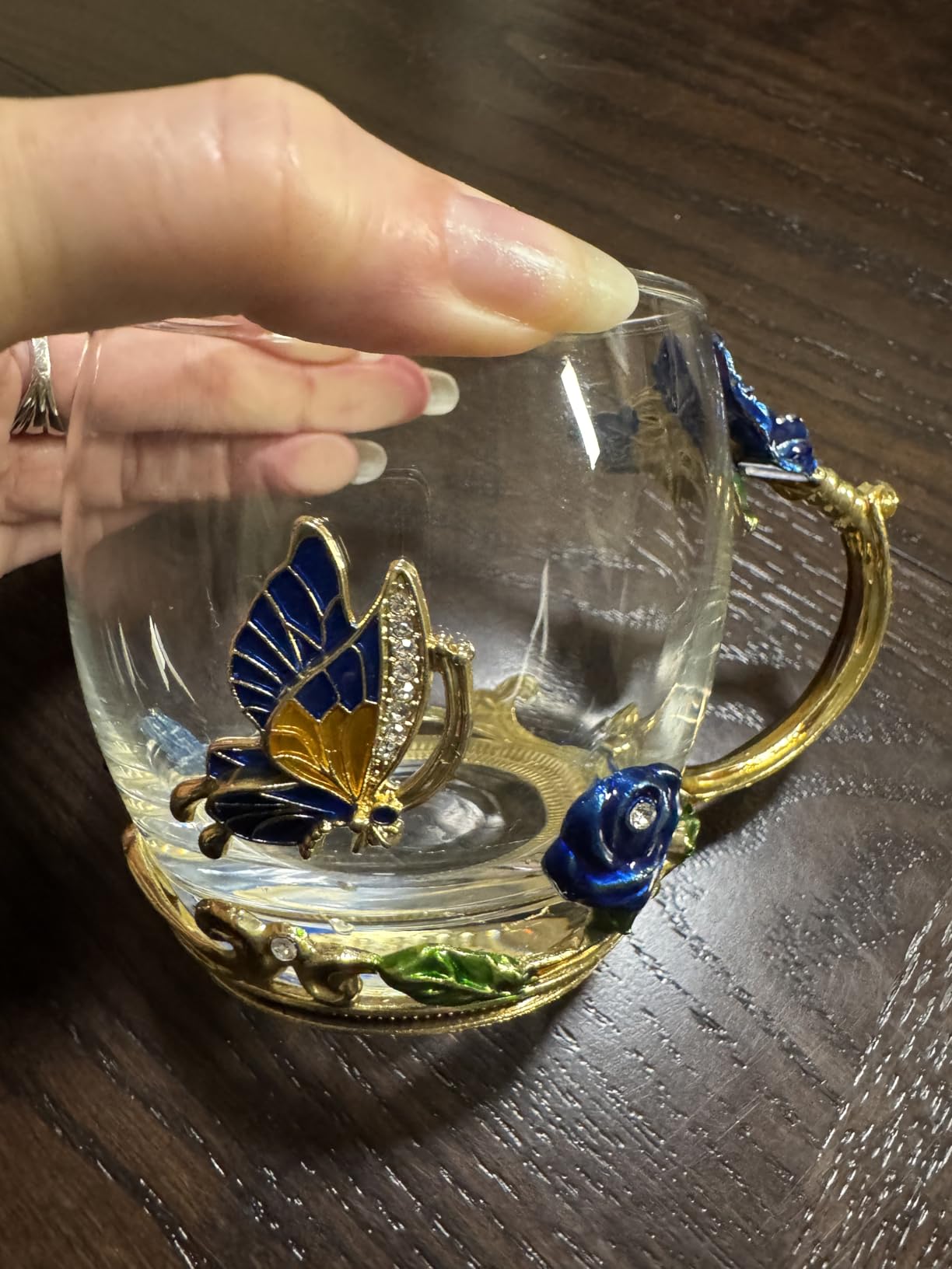 OEAGO Gifts for Mom Women Valentines Day Gifts for Her Glass Coffee Enamels Mug Best Birthday Valentine's for Girlfriend Wife Mothers Day from Daughter Son Tea Cup Stocking Stuffers Christmas - Customer Photo 2
