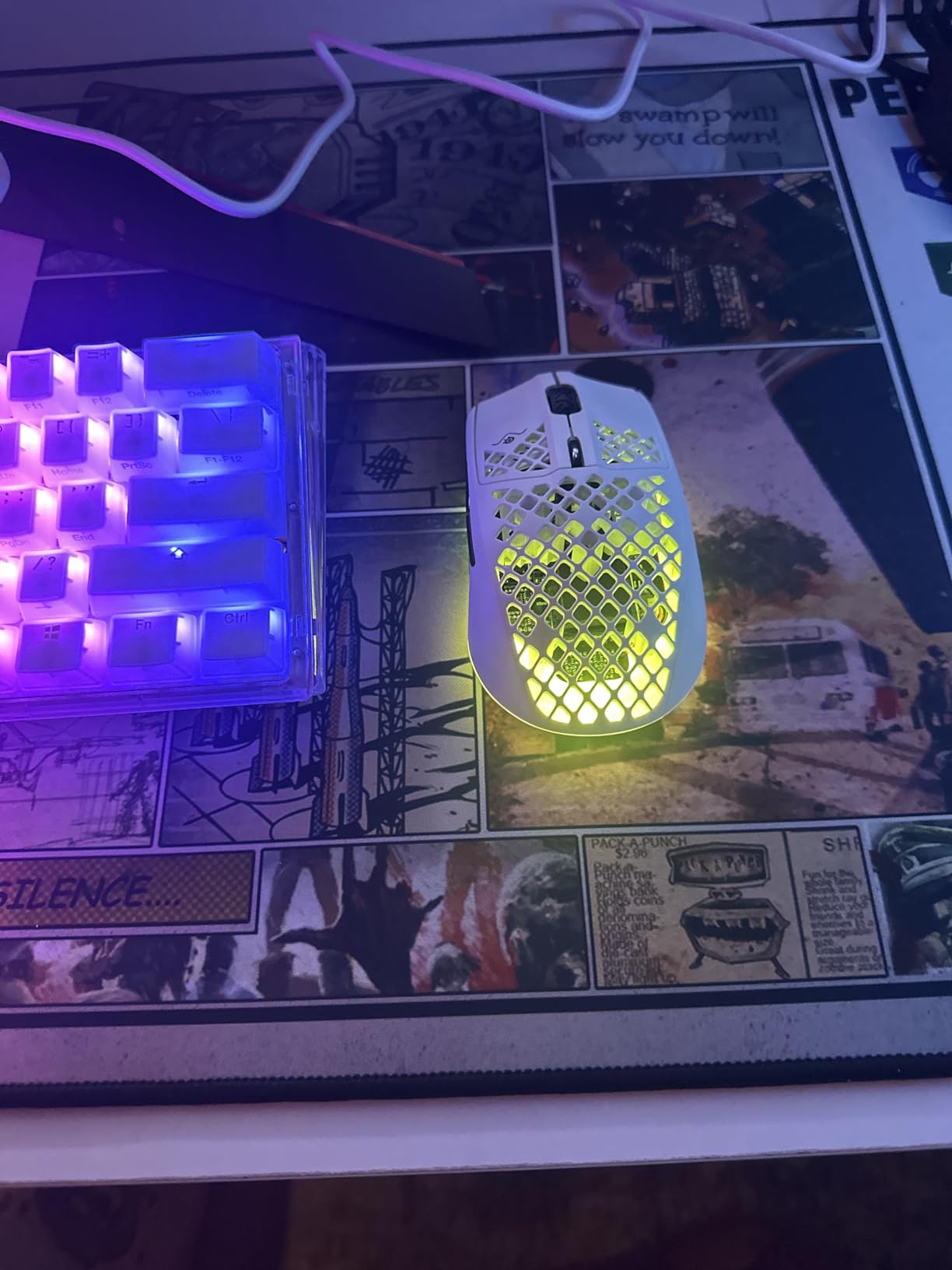 SteelSeries Aerox 3 Wireless - Holey RGB Gaming Mouse - Ultra-lightweight Water Resistant Design - 18K DPI TrueMove Air Optical Sensor- Onyx Customer Review SteelSeries Aerox 3 Wireless - Holey RGB Gaming Mouse - Ultra-lightweight Water Resistant Design - 18K DPI TrueMove Air Optical Sensor- Onyx - Customer Photo 2