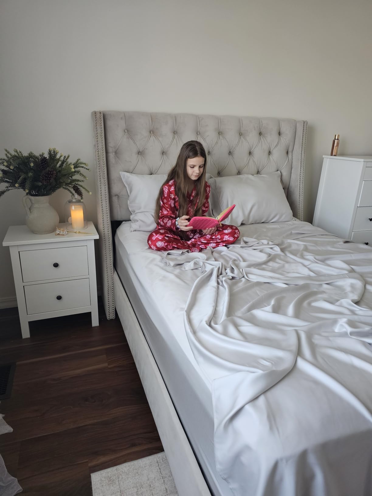 Olive + Crate Eucalyptus Sheets Set – Cooling Sheets for Hot Sleepers – 100% Organic Tencel Lyocell – Queen Size – Hypoallergenic, Moisture-Wicking – Deep Pockets, Soft, Durable 60 Olive + Crate Eucalyptus Sheets Set – Cooling Sheets for Hot Sleepers – 100% Organic Tencel Lyocell – Queen Size – Hypoallergenic, Moisture-Wicking – Deep Pockets, Soft, Durable 60