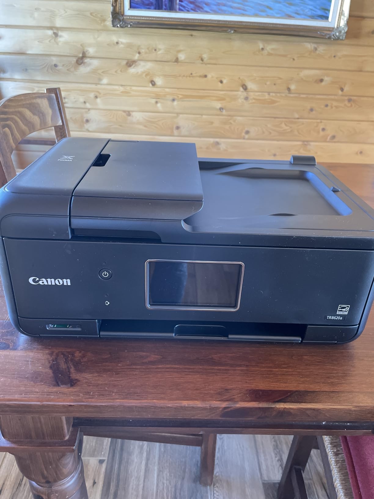 Canon PIXMA TR8620a - All-in-One Printer Home Office|Copier|Scanner|Fax|Auto Document Feeder | Photo, Document | Airprint (R), Android, Black, Works with Alexa Customer Review Canon PIXMA TR8620a - All-in-One Printer Home Office|Copier|Scanner|Fax|Auto Document Feeder | Photo, Document | Airprint (R), Android, Black, Works with Alexa - Customer Photo 1