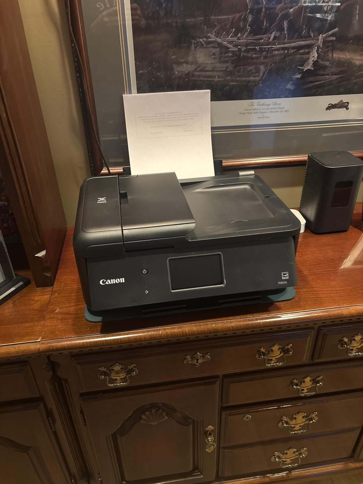 Canon PIXMA TR8620a - All-in-One Printer Home Office|Copier|Scanner|Fax|Auto Document Feeder | Photo, Document | Airprint (R), Android, Black, Works with Alexa Customer Review Canon PIXMA TR8620a - All-in-One Printer Home Office|Copier|Scanner|Fax|Auto Document Feeder | Photo, Document | Airprint (R), Android, Black, Works with Alexa - Customer Photo 2
