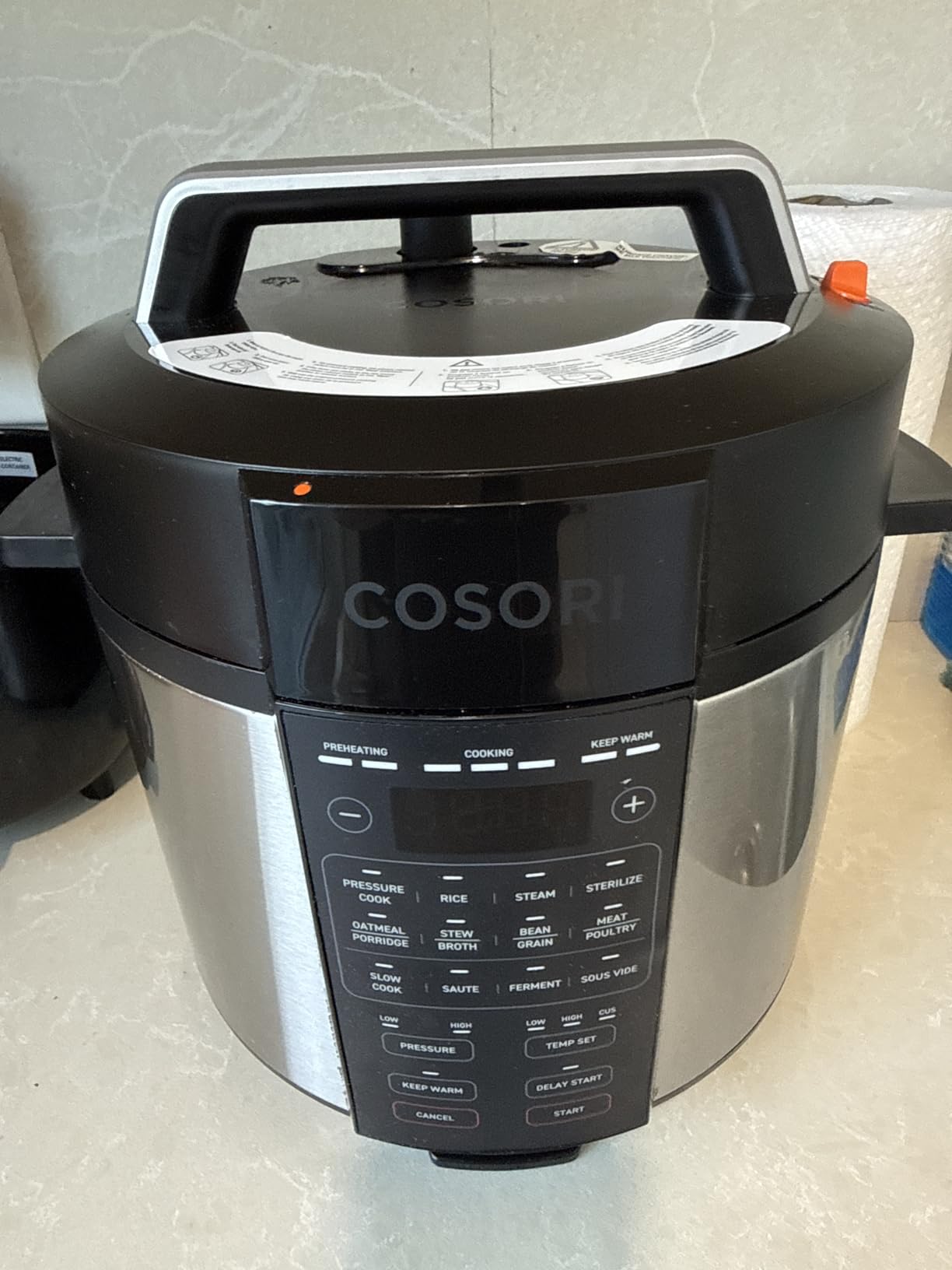COSORI Pressure Cooker 6QT, Stainless Steel, 9-in-1 Multi Cooker, 12 Safety Features, Ceramic Inner Pot, Rice, Slow Cook, Sous Vide, Saute, 1100W Customer Review COSORI Pressure Cooker 6QT, Stainless Steel, 9-in-1 Multi Cooker, 12 Safety Features, Ceramic Inner Pot, Rice, Slow Cook, Sous Vide, Saute, 1100W - Customer Photo 1
