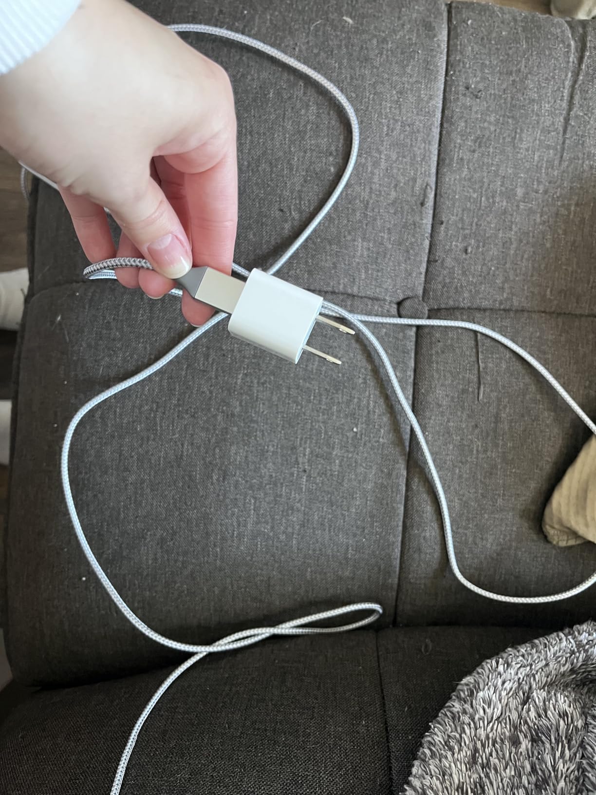 iPhone Charger 3 Pack 10 ft Apple MFi Certified Lightning Nylon Braided Cable Fast Charging Cord Compatible with iPhone 13 12 11 Pro Max XR XS X 8 7 6 Plus SE iPad and More Customer Review iPhone Charger 3 Pack 10 ft Apple MFi Certified Lightning Nylon Braided Cable Fast Charging Cord Compatible with iPhone 13 12 11 Pro Max XR XS X 8 7 6 Plus SE iPad and More - Customer Photo 1