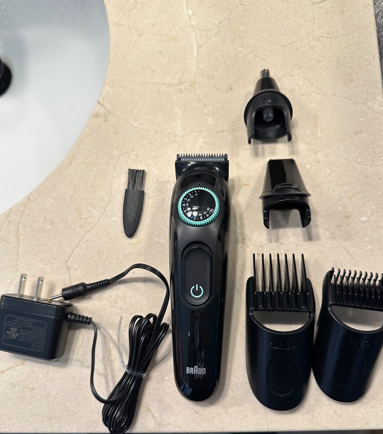 Braun All-In-One Style Kit Series 3 3450, 5-in-1 Trimmer for Men with Beard Trimmer, Ear & Nose Trimmer, Hair Clippers & More, Ultra-Sharp Blade, 40 Length Settings and Washable - Customer Photo 1