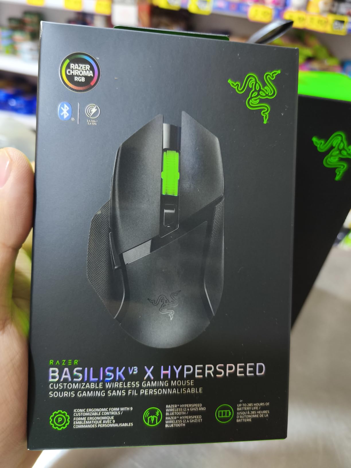 Razer Basilisk V3 X HyperSpeed Customizable Wireless Gaming Mouse: Mechanical Switches Gen-2-5G Advanced 18K Optical Sensor - Chroma RGB 9 Programmable Controls 535 Hr Battery Classic Black Customer Review Razer Basilisk V3 X HyperSpeed Customizable Wireless Gaming Mouse: Mechanical Switches Gen-2-5G Advanced 18K Optical Sensor - Chroma RGB 9 Programmable Controls 535 Hr Battery Classic Black - Customer Photo 2