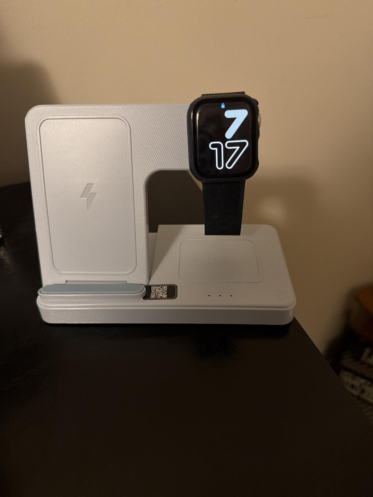 Wireless Charger iPhone Charging Station: 3 in 1 Charger Stand Multiple Devices for Apple - iPhone 17 16e 16 15 14 Pro Max 13 12 11 - Watch 11 10 9 8 7 6 5 4 3 2 SE and Ultra Series - Airpods 4 3 Pro Customer Review Wireless Charger iPhone Charging Station: 3 in 1 Charger Stand Multiple Devices for Apple - iPhone 17 16e 16 15 14 Pro Max 13 12 11 - Watch 11 10 9 8 7 6 5 4 3 2 SE and Ultra Series - Airpods 4 3 Pro - Customer Photo 3