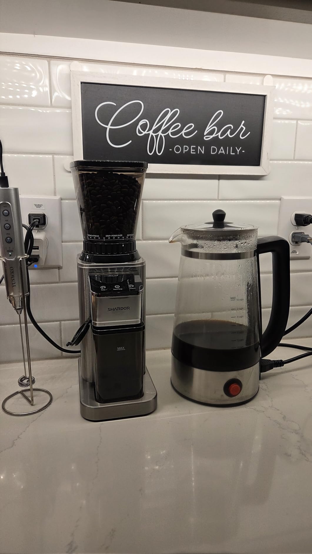 SHARDOR Professional Conical Burr Coffee Grinder, Coffee Bean Grinder with 48 Grind Settings for Espresso, Drip & French Press, Upgraded Anti-Static Technology, Precision Timer, Stainless Steel Customer Review SHARDOR Professional Conical Burr Coffee Grinder, Coffee Bean Grinder with 48 Grind Settings for Espresso, Drip & French Press, Upgraded Anti-Static Technology, Precision Timer, Stainless Steel - Customer Photo 1