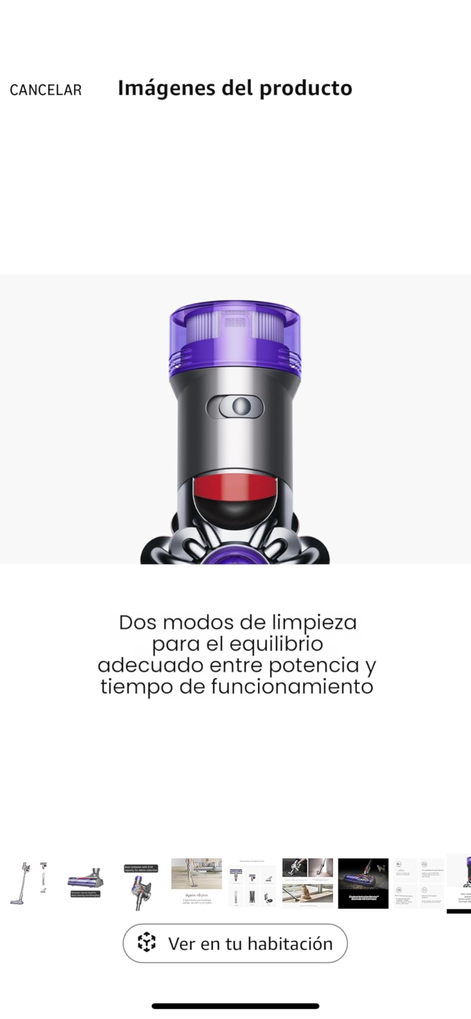 Dyson V8 Plus Cordless Vacuum, Cleans Hard Floors and Carpets, Detangles, Converts to Handheld, 115AW, 2 Power Modes, Up to 40 Minutes - Customer Photo 4