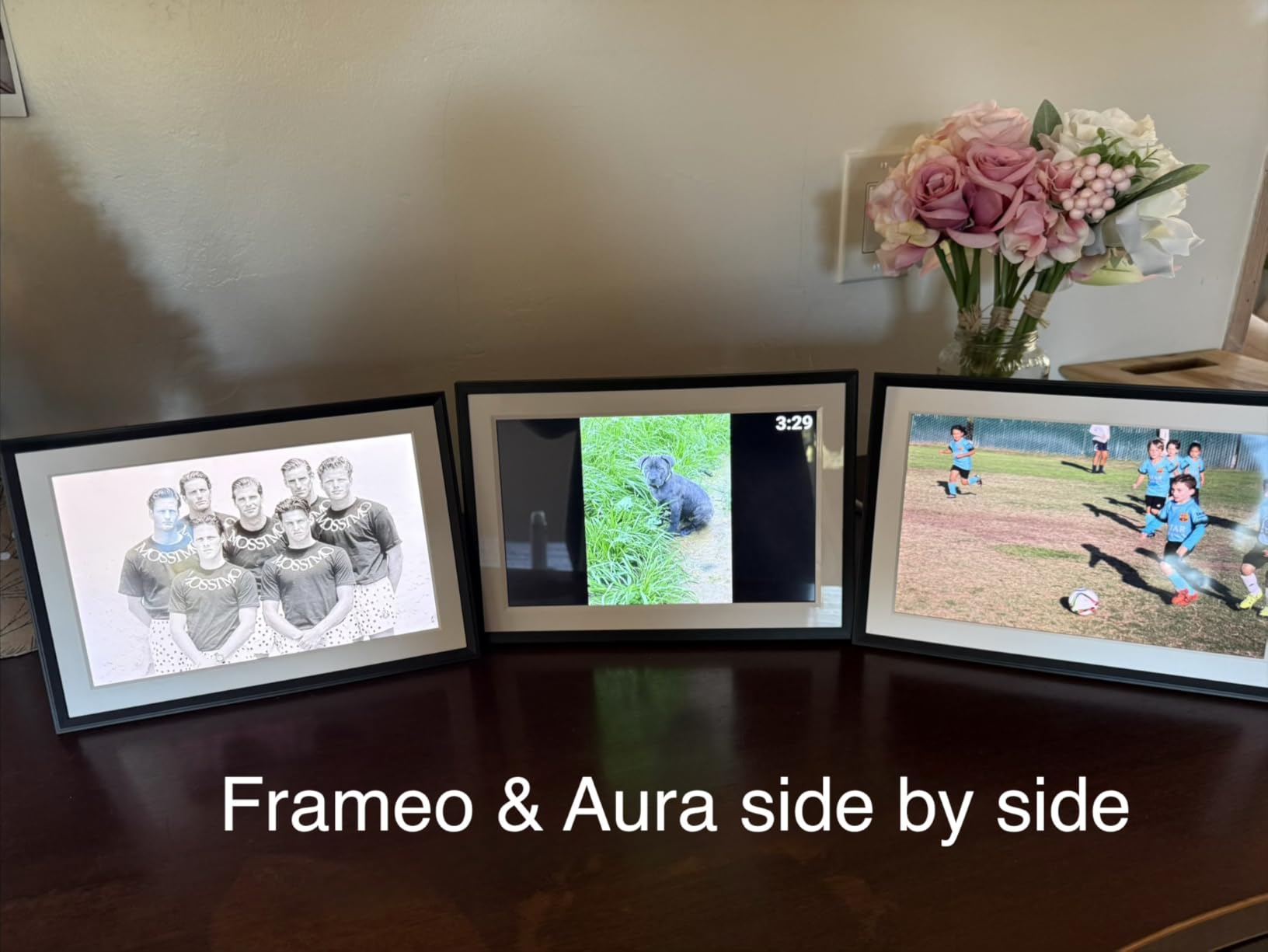 Frameo 10.1 Inch WiFi Digital Picture Frame, Smart Cloud Electronic Photo Frame with HD IPS Touch Screen Slideshow 32GB Memory Auto-Rotate Wall Mount, Share Photos/Videos from Phone by Frameo App Customer Review Frameo 10.1 Inch WiFi Digital Picture Frame, Smart Cloud Electronic Photo Frame with HD IPS Touch Screen Slideshow 32GB Memory Auto-Rotate Wall Mount, Share Photos/Videos from Phone by Frameo App - Customer Photo 1
