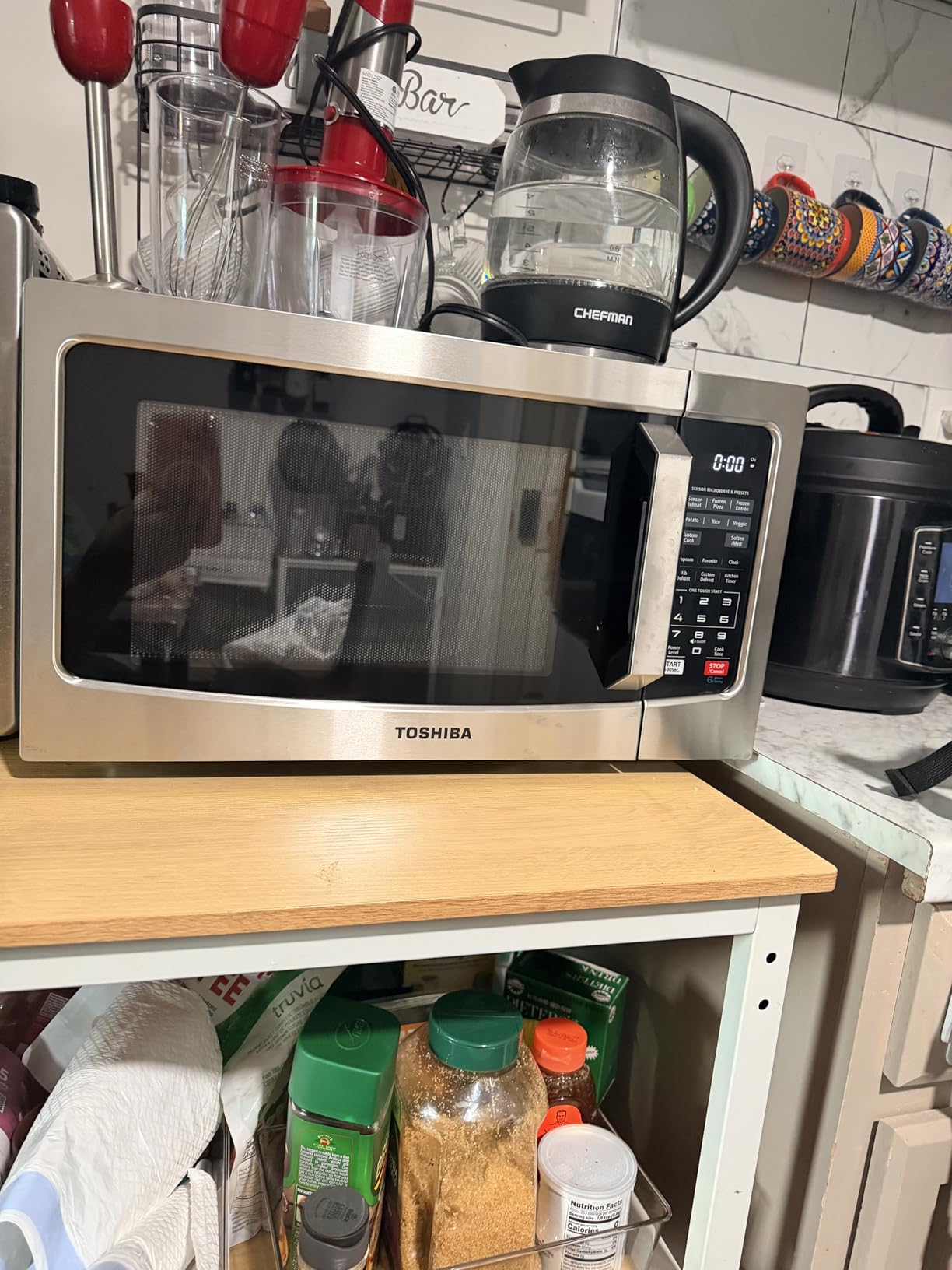 TOSHIBA Air Fryer Combo 8-in-1 Countertop Microwave Oven, with Convection, Broil, Odor Removal Mode, 12.4 TOSHIBA Air Fryer Combo 8-in-1 Countertop Microwave Oven, with Convection, Broil, Odor Removal Mode, 12.4