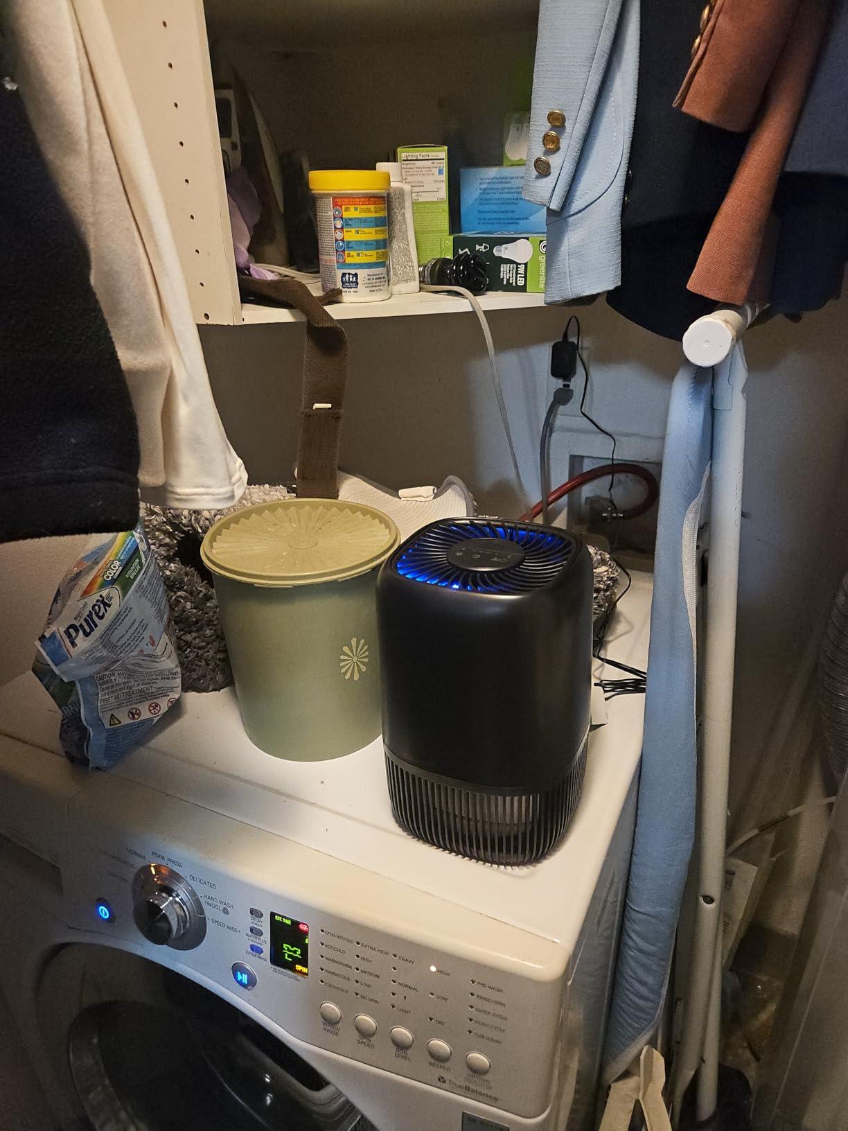 Air Purifiers for Home with H13 Quiet HEPA Filter Up to 1076 Ft² for Pet Hair, Odors, Pollen, Smoke, Compact Air Cleaner with 3 Speeds, Timer, Aroma Quiet 360°Intake Filter, White Customer Review Air Purifiers for Home with H13 Quiet HEPA Filter Up to 1076 Ft² for Pet Hair, Odors, Pollen, Smoke, Compact Air Cleaner with 3 Speeds, Timer, Aroma Quiet 360°Intake Filter, White - Customer Photo 2