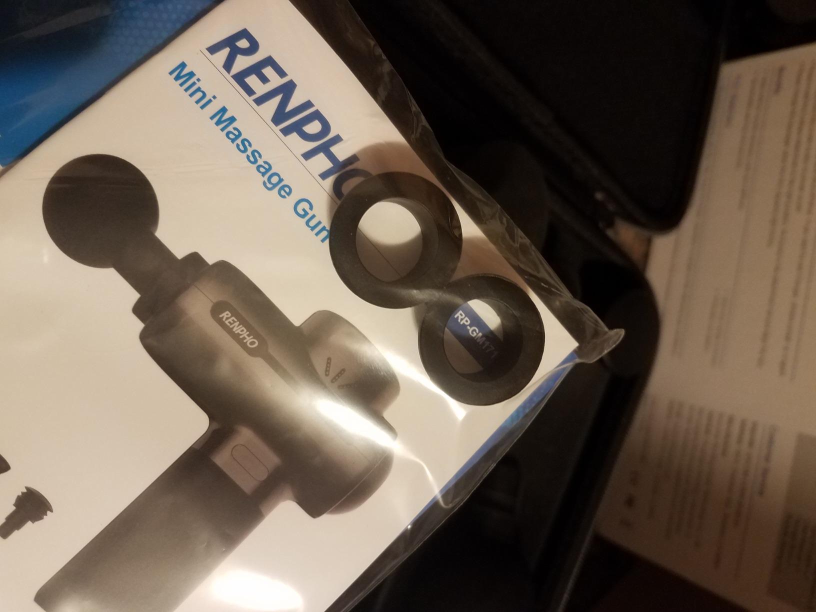 RENPHO Active+ Percussion Massage Gun - 5 Adjustable Speeds for Back, Neck, Muscle Recovery - App Controlled Guided Courses, with Carry Case for Professional Athlete, Gym and Travel Customer Review RENPHO Active+ Percussion Massage Gun - 5 Adjustable Speeds for Back, Neck, Muscle Recovery - App Controlled Guided Courses, with Carry Case for Professional Athlete, Gym and Travel - Customer Photo 4