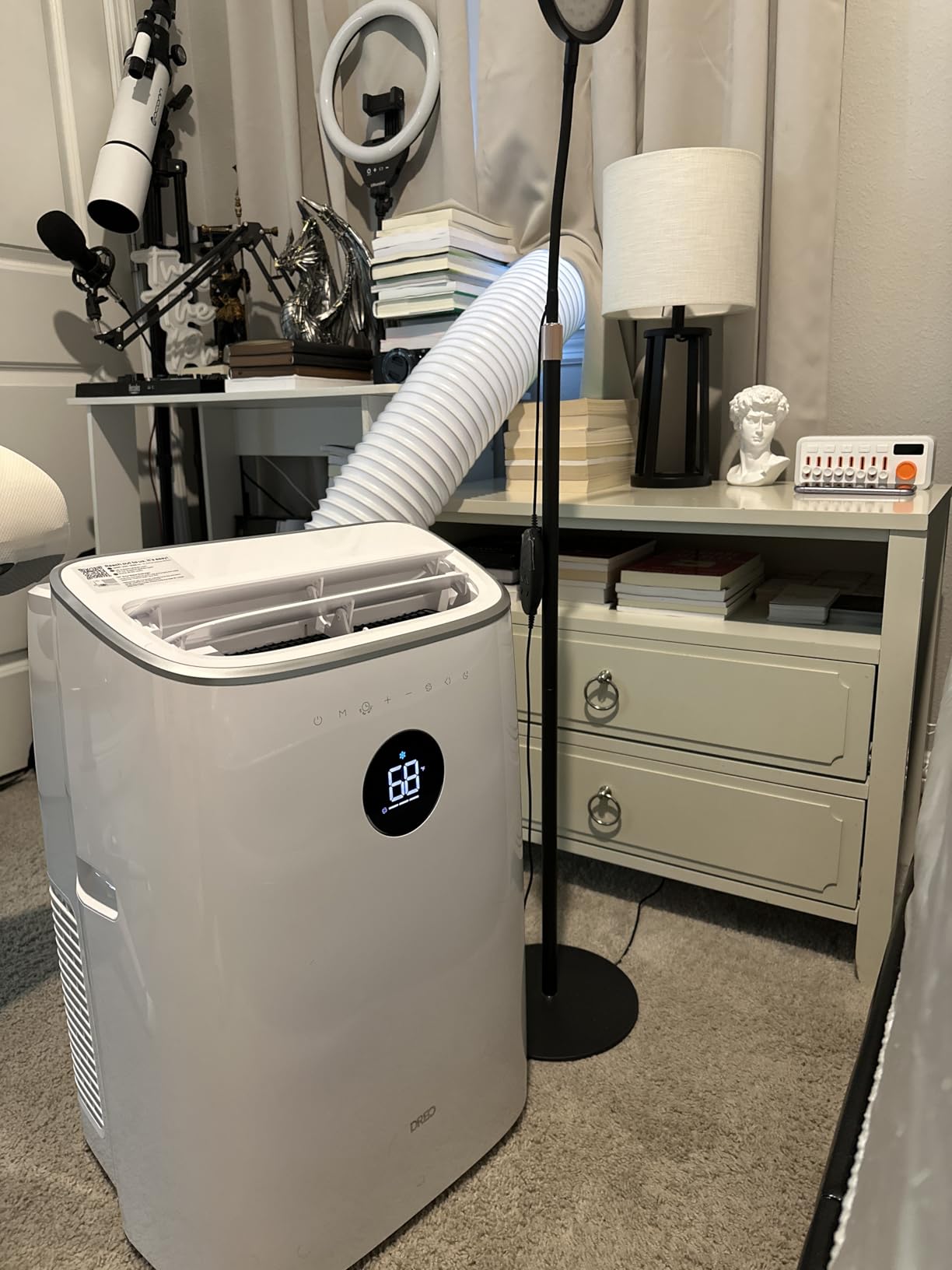 DREO Portable Air Conditioners, 10,000 BTU Air Conditioner for Bedroom with Drainage-free Cooling, 45dB Quiet, APP/Voice/Remote, 24h Timer with Fan & Dehumidifier, Smart AC Unit for Room Indoors - Customer Photo 1