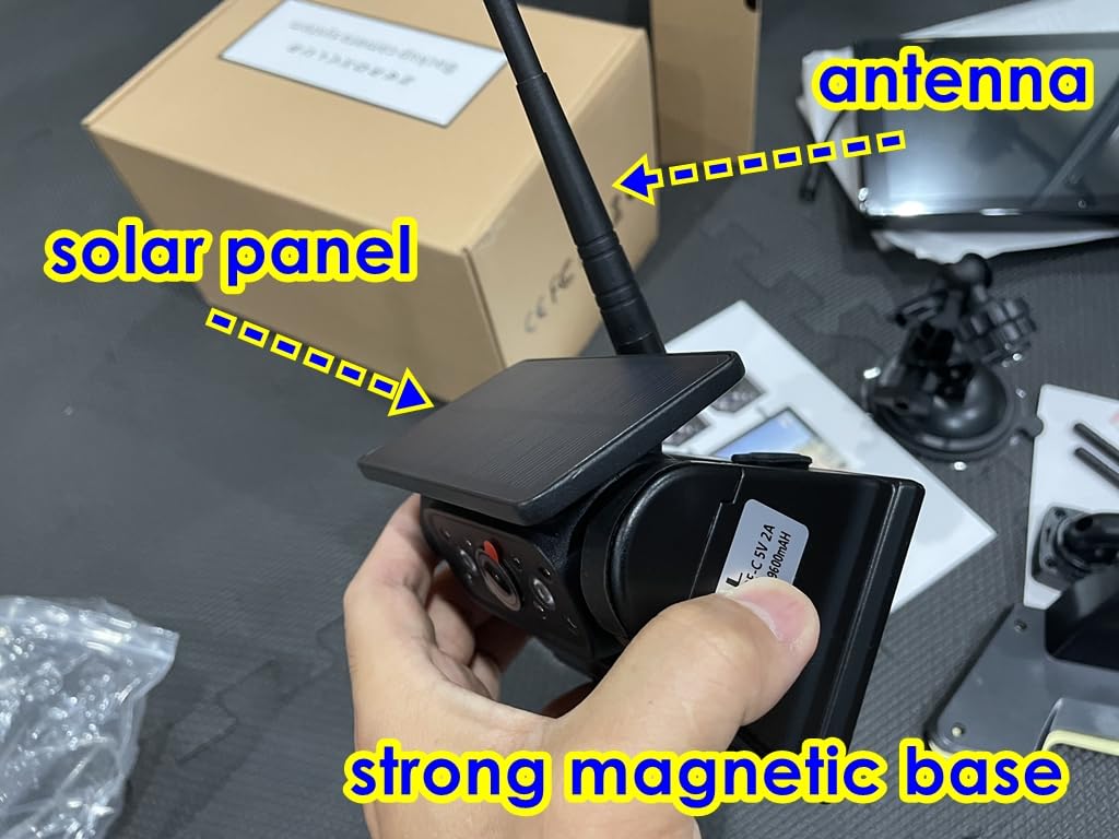 3 Magnetic Solar Wireless Backup Camera HD1080P Loop Recording 10.1 Inch Touchscreen Monitor, Quad RV Rearview Backup Cameras Wireless System for RV Trailer Tractor Truck, BL103 Customer Review 3 Magnetic Solar Wireless Backup Camera HD1080P Loop Recording 10.1 Inch Touchscreen Monitor, Quad RV Rearview Backup Cameras Wireless System for RV Trailer Tractor Truck, BL103 - Customer Photo 1