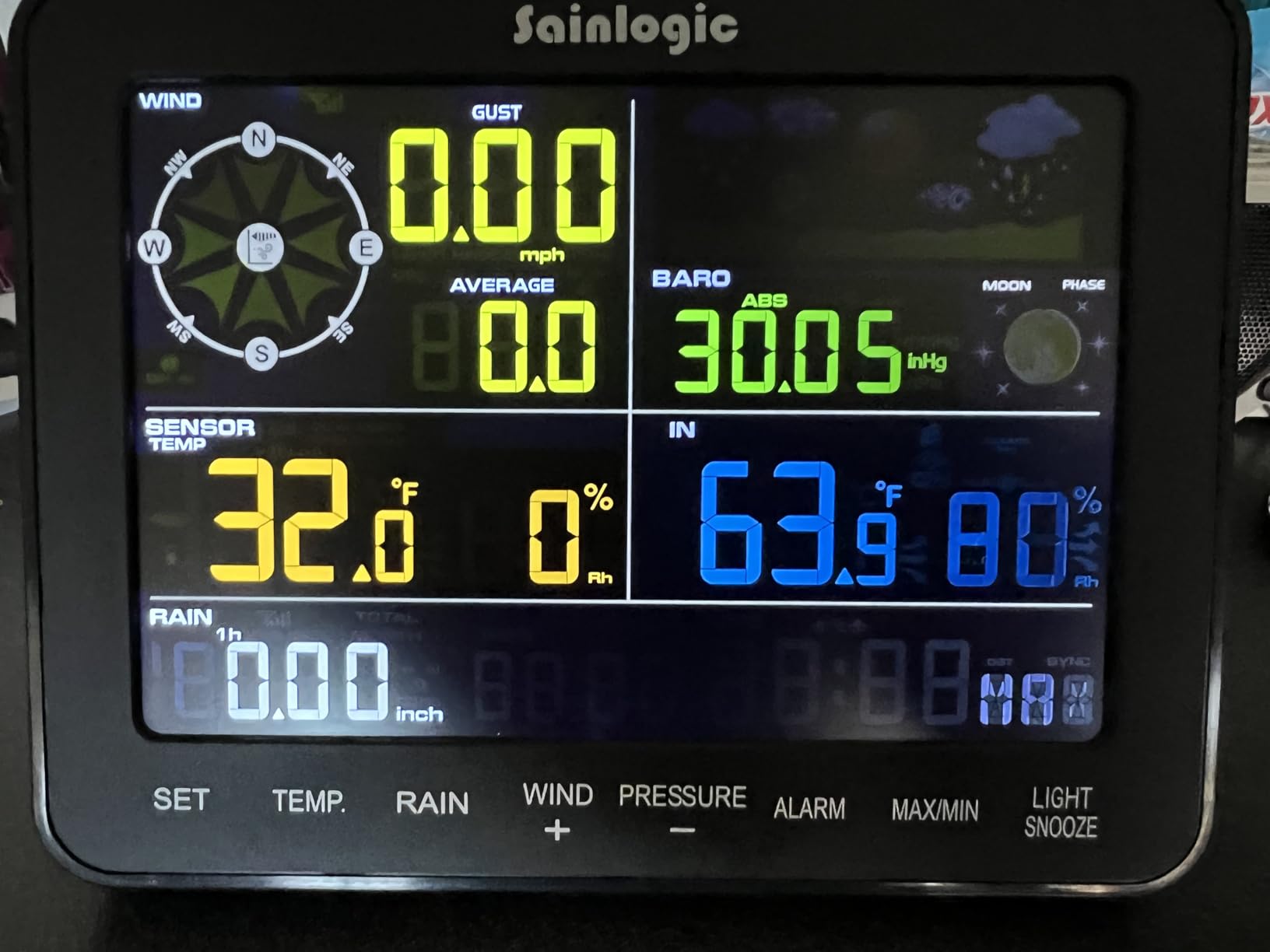 Sainlogic Smart WiFi Weather Stations Wireless Indoor Outdoor SA6 Plus,24/7 AI Weather Forecast by Weatherseed®,APP Alert,Weather Station with Rain Gauge and Wind Speed,2-Year Data Storage（Only 2.4G） - Customer Photo 2
