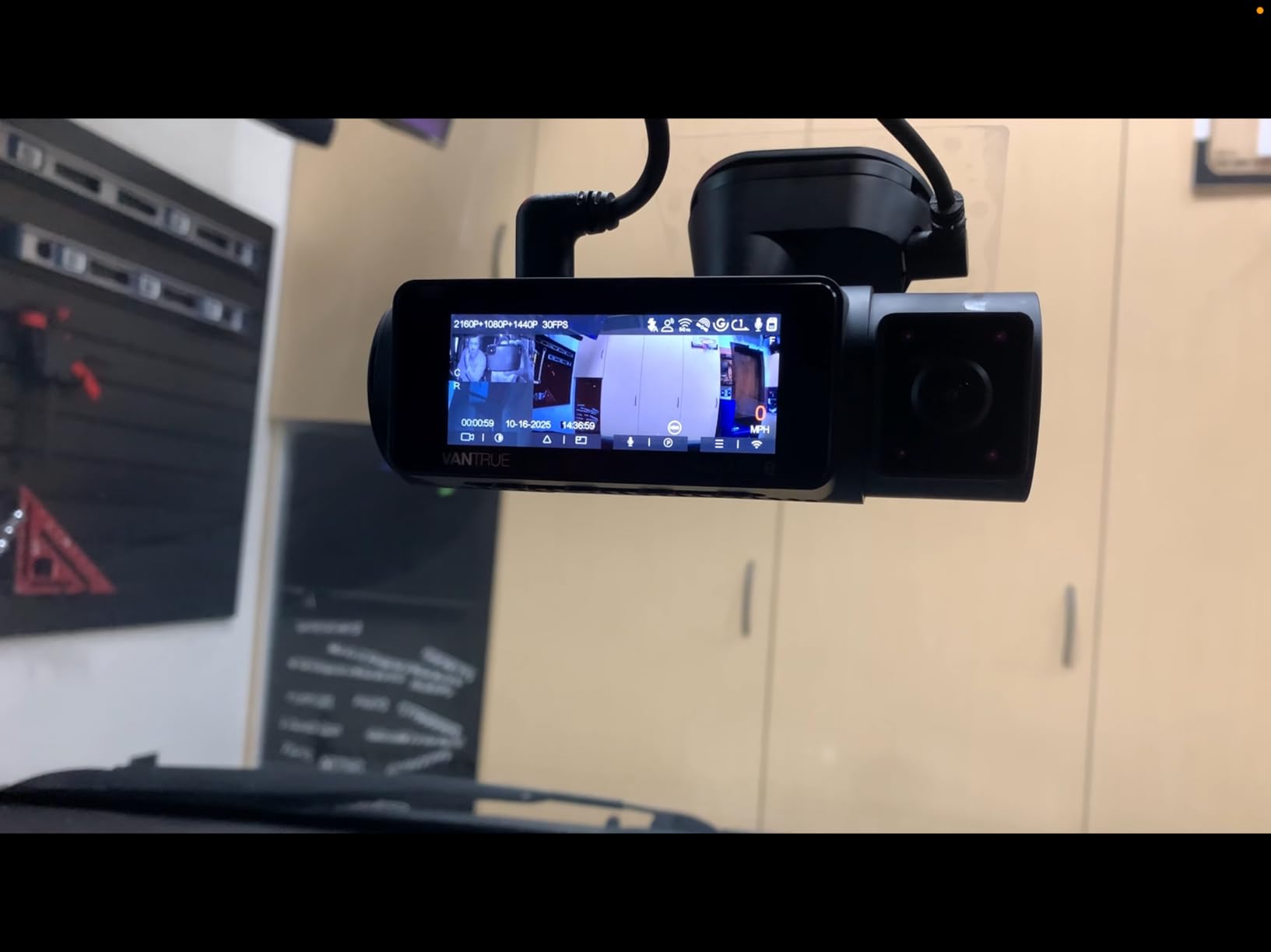 Vantrue N4 Pro S 4K 3 Channel Dash Cam w/Triple STARVIS 2, 4K+1080P+2.5K Front Inside Rear Dash Camera, 4+2.5K Dual Channel, HDR IR Night Vision, Voice Control, Parking Mode, GPS, Wi-Fi, Support 1TB Customer Review Vantrue N4 Pro S 4K 3 Channel Dash Cam w/Triple STARVIS 2, 4K+1080P+2.5K Front Inside Rear Dash Camera, 4+2.5K Dual Channel, HDR IR Night Vision, Voice Control, Parking Mode, GPS, Wi-Fi, Support 1TB - Customer Photo 1
