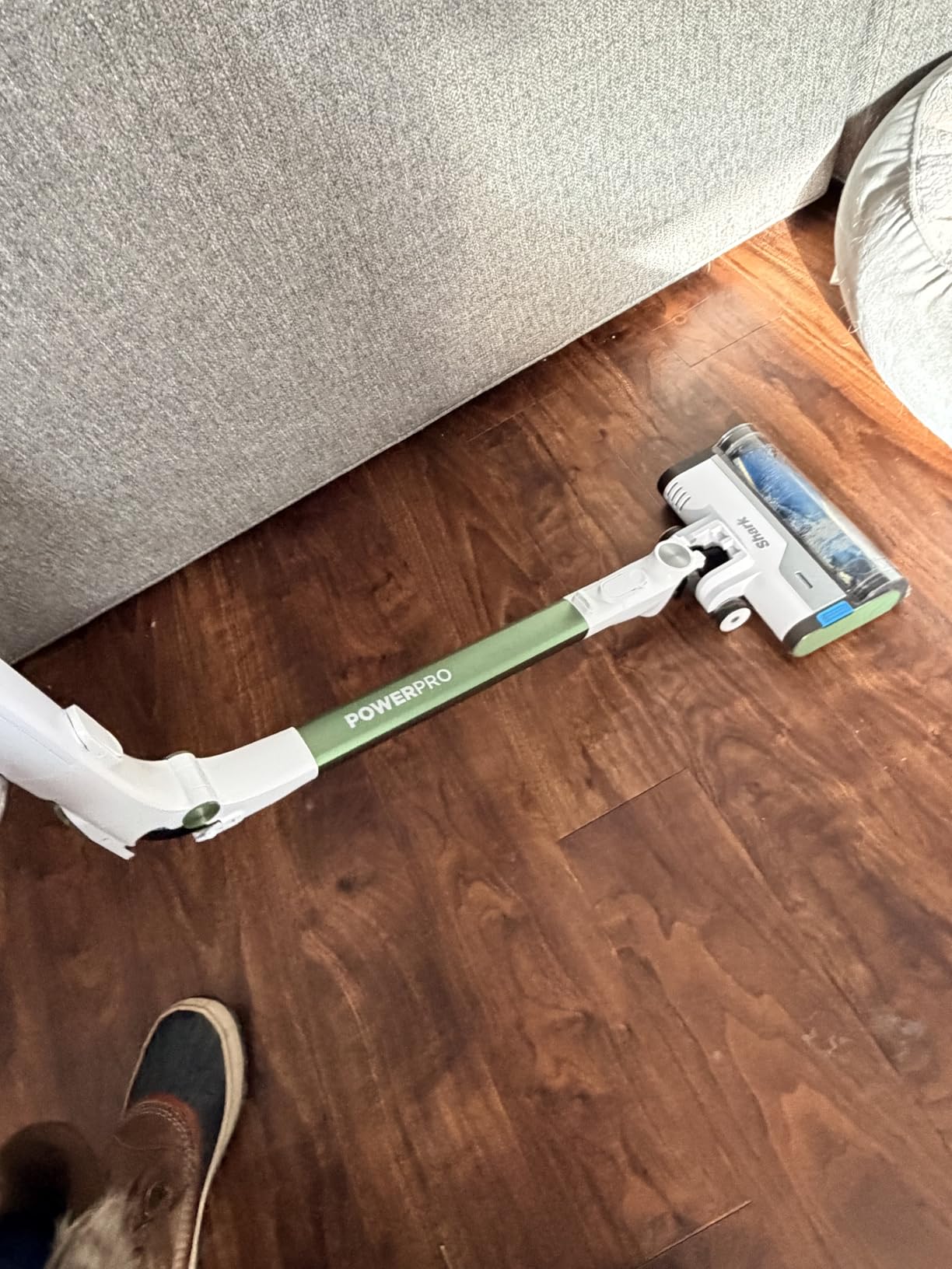 Shark PowerPro Reveal Plus Cordless Vacuum, FloorDetect & Dirt-Reveal Technology, HEPA Filter, Carpet & Hard Floor, Rechargeable, Charcoal, IZ376H - Customer Photo 1