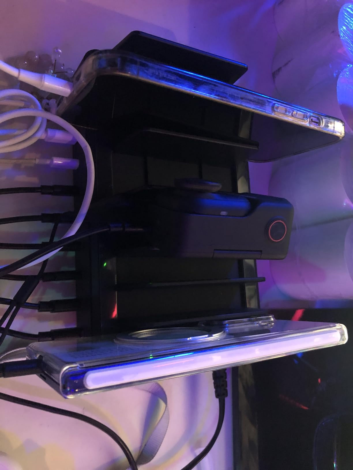 400W Charging Station for Multiple Devices, 10 Port Double PD 100W USB C Charging Station with 6 Cables, Multi-Device Organizer Fast Charging Dock for MacBook, iPad, iPhone, Cell Phone, Tablet Customer Review 400W Charging Station for Multiple Devices, 10 Port Double PD 100W USB C Charging Station with 6 Cables, Multi-Device Organizer Fast Charging Dock for MacBook, iPad, iPhone, Cell Phone, Tablet - Customer Photo 3